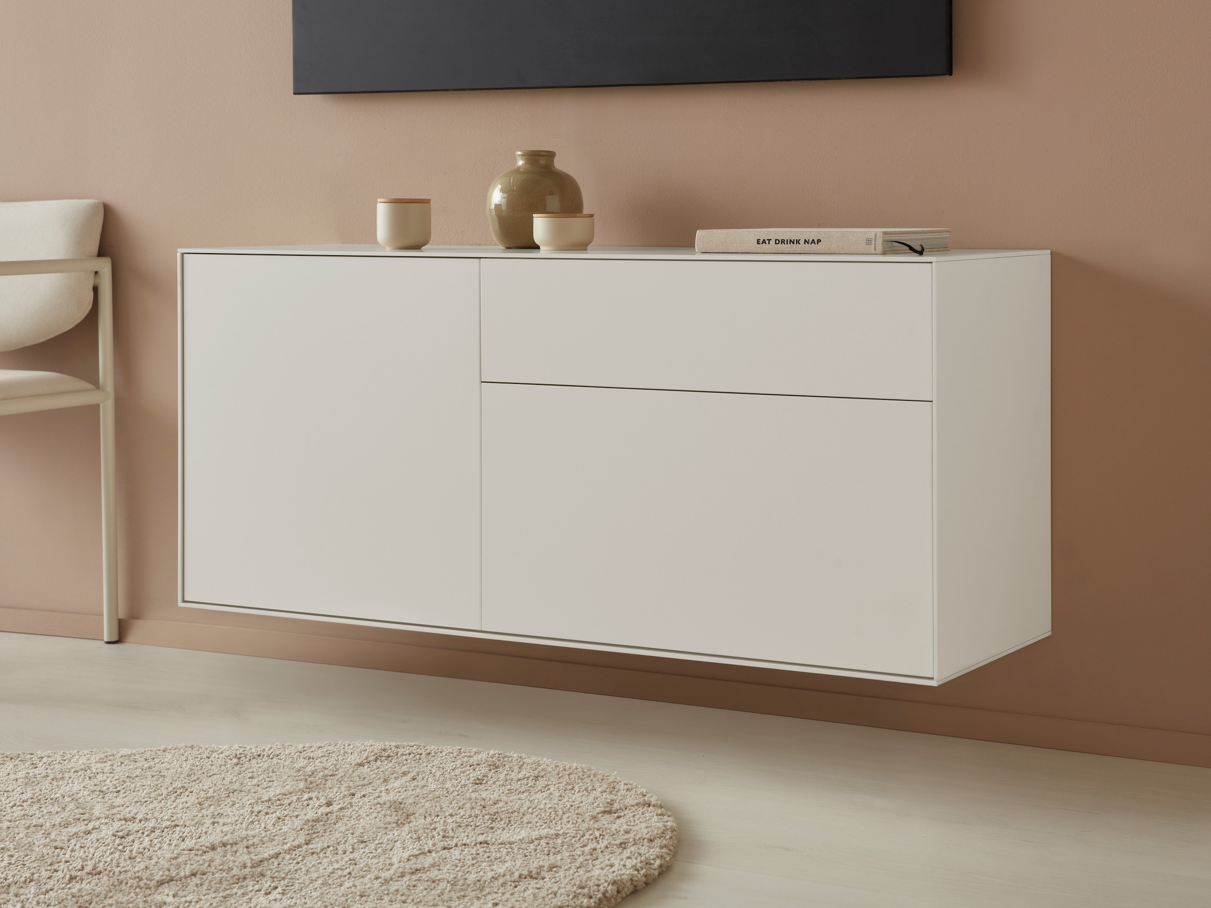 LeGer Home by Lena Gercke Lowboard »Essentials«, Breite: 127 cm, MDF lackie günstig online kaufen