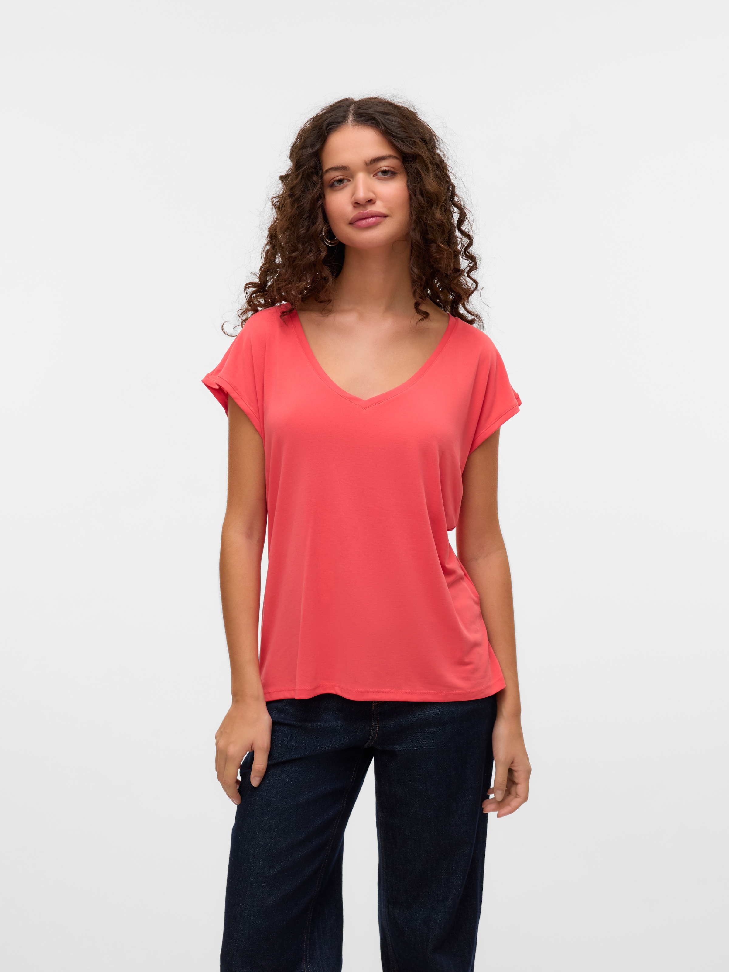 Vero Moda V-Shirt »VMFILLI SS V-NECK TEE GA NOOS«