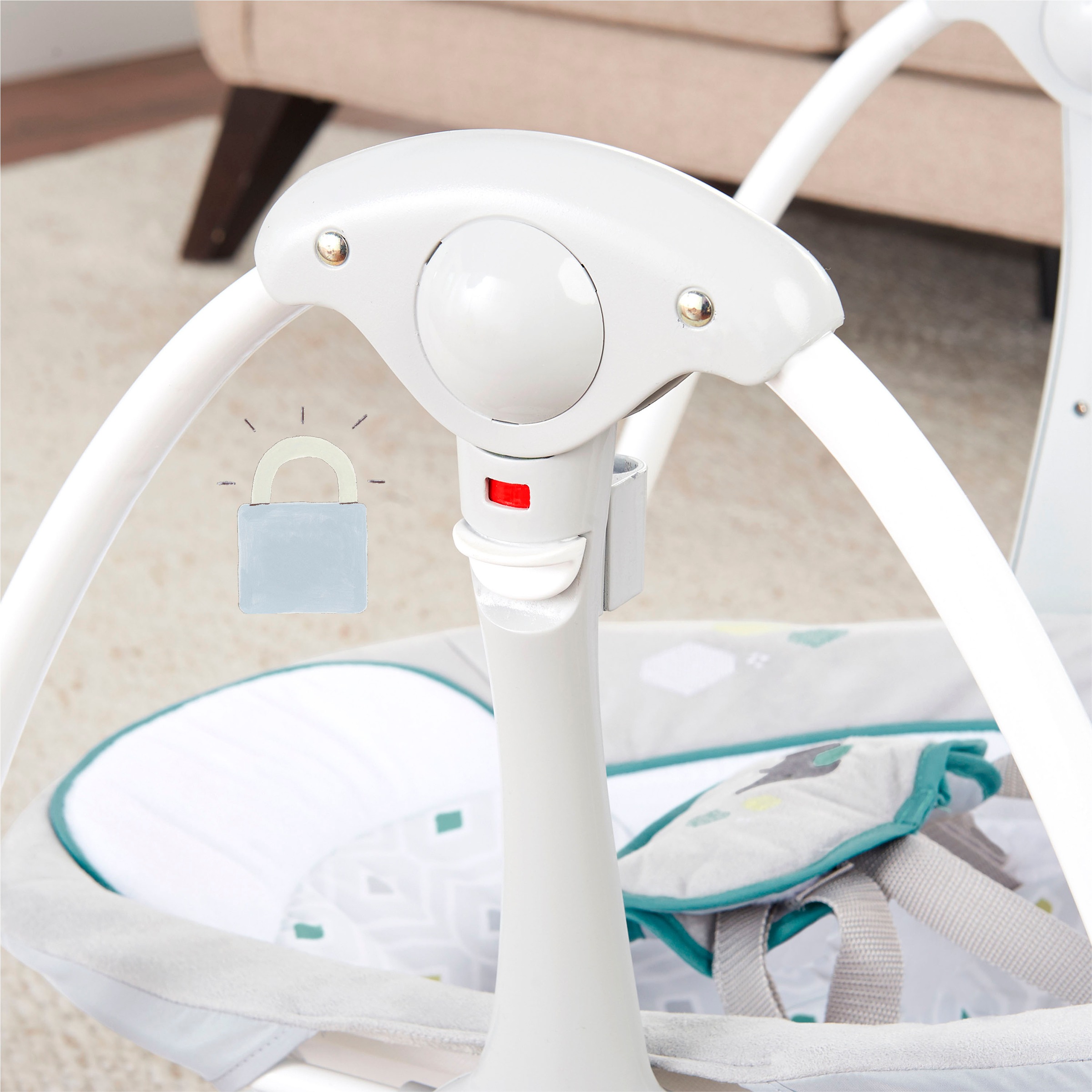 ingenuity Babyschaukel »ConvertMe Swing-2-Seat Portable Swing - Nash«, mit automatischer Schaukelfunktion und Sound-Effekt
