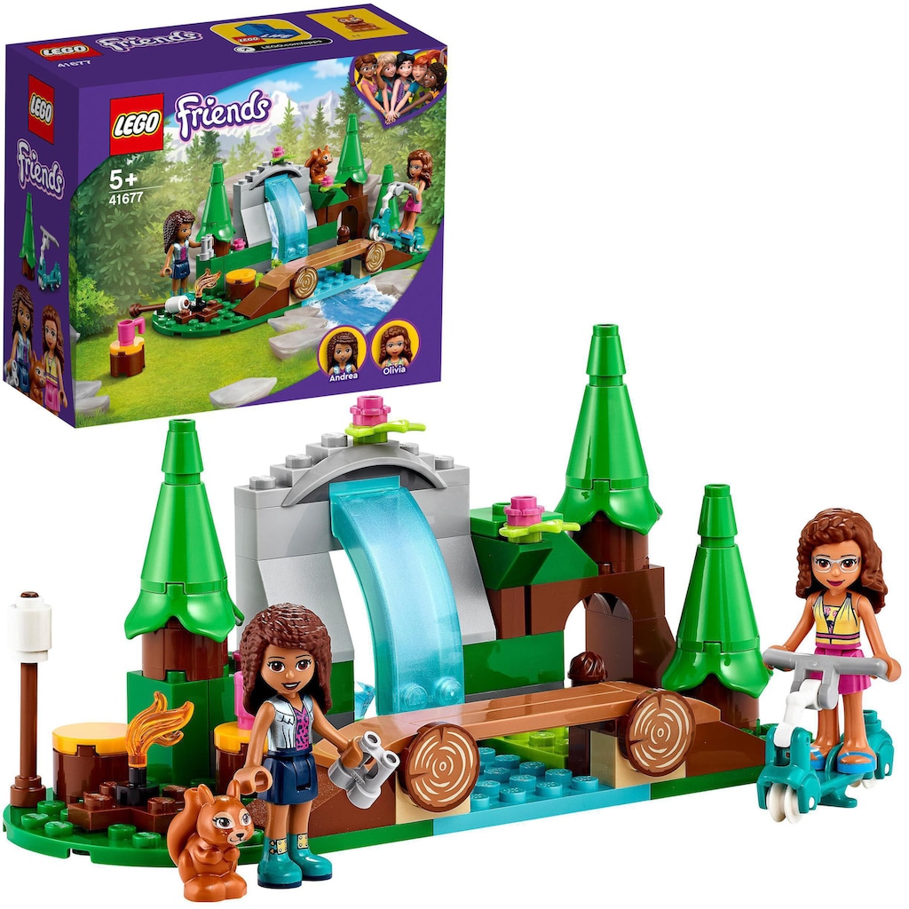 LEGO® Konstruktionsspielsteine »Wasserfall im Wald (41677), LEGO® Friends«, (93 St.)