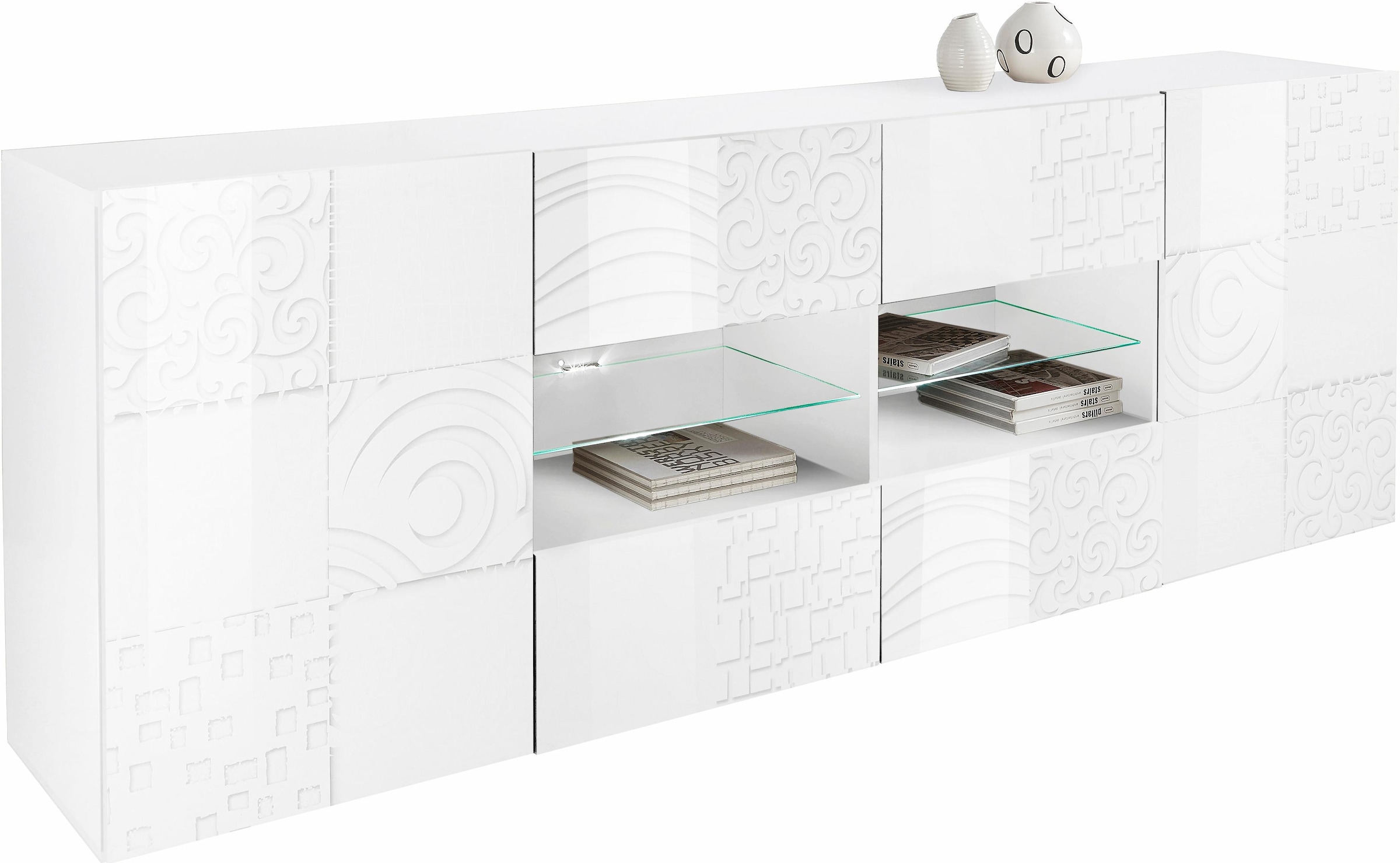 LC Sideboard »Miro«, Breite auf kaufen Siebdruck dekorativem 241 Rechnung cm mit