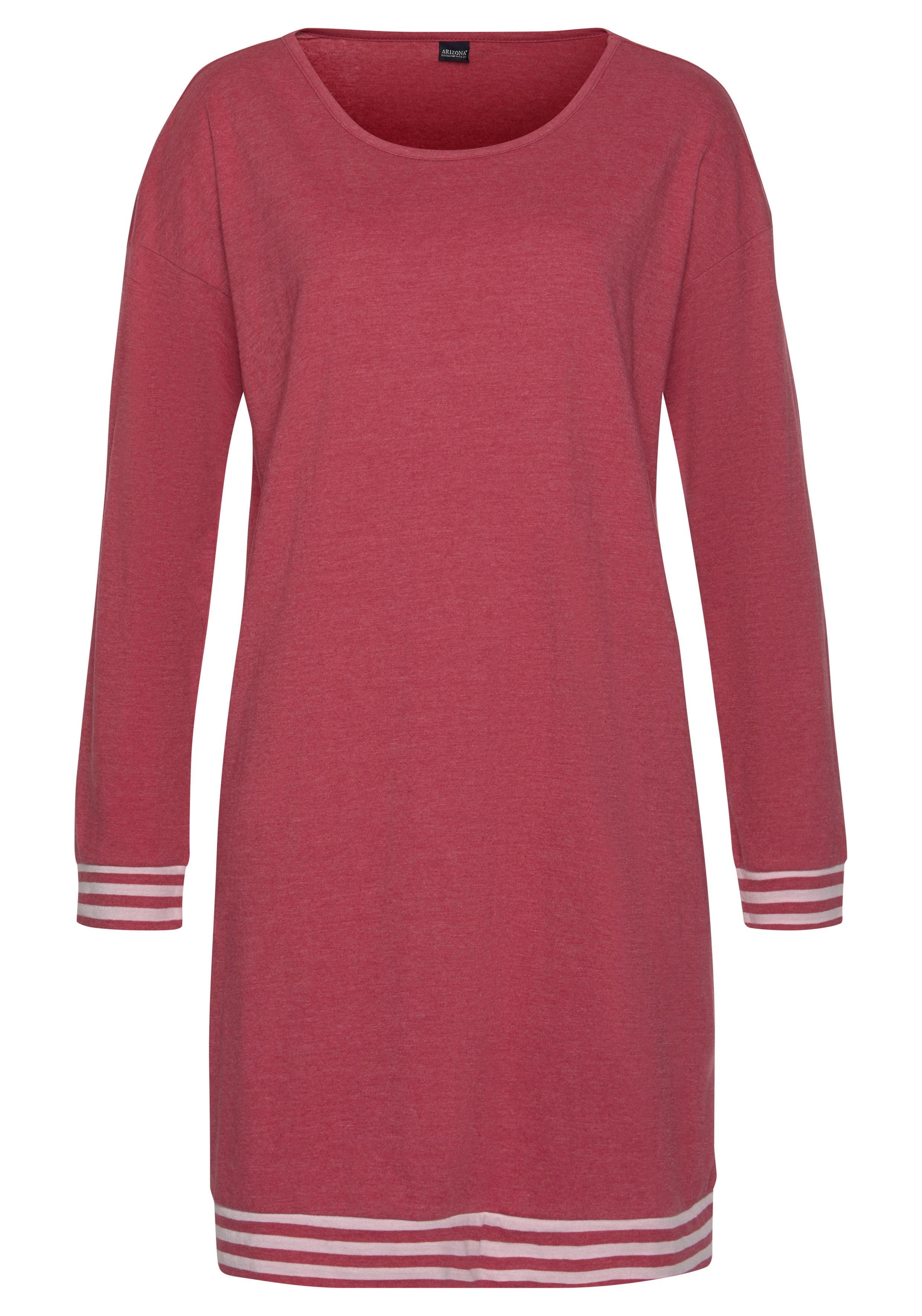 Arizona Nachthemd 1-teilig,  mit gestreiften Bündchen