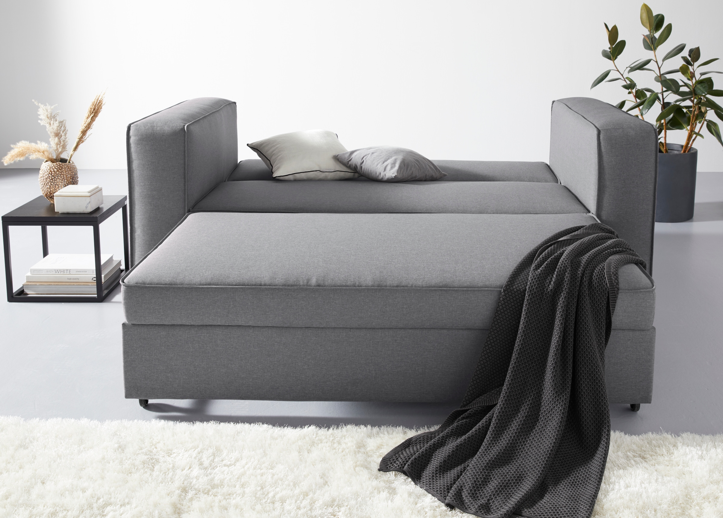 Guido Maria Kretschmer Home&Living Schlafsofa »Asmund, Design-Schlafsofa, komfortable Bedienung,«, perfekter Sitzkomfort, Liegefläche 160/200 cm