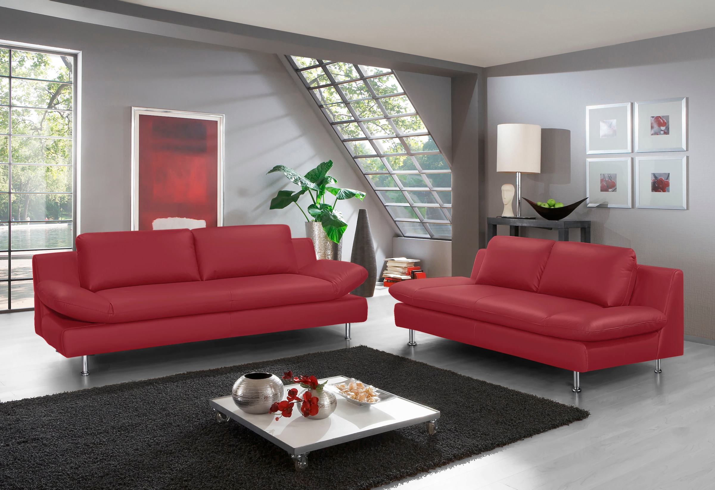 PLACES OF STYLE Polstergarnitur »Redding« Set, 2 Stk. tlg. bestehend aus 2- günstig online kaufen