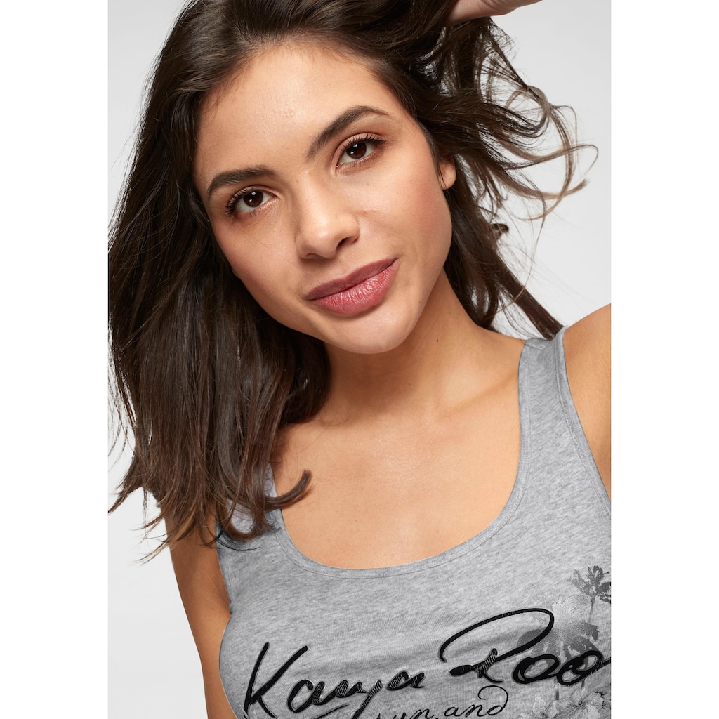 KangaROOS Tanktop, mit femininem Frontdruck