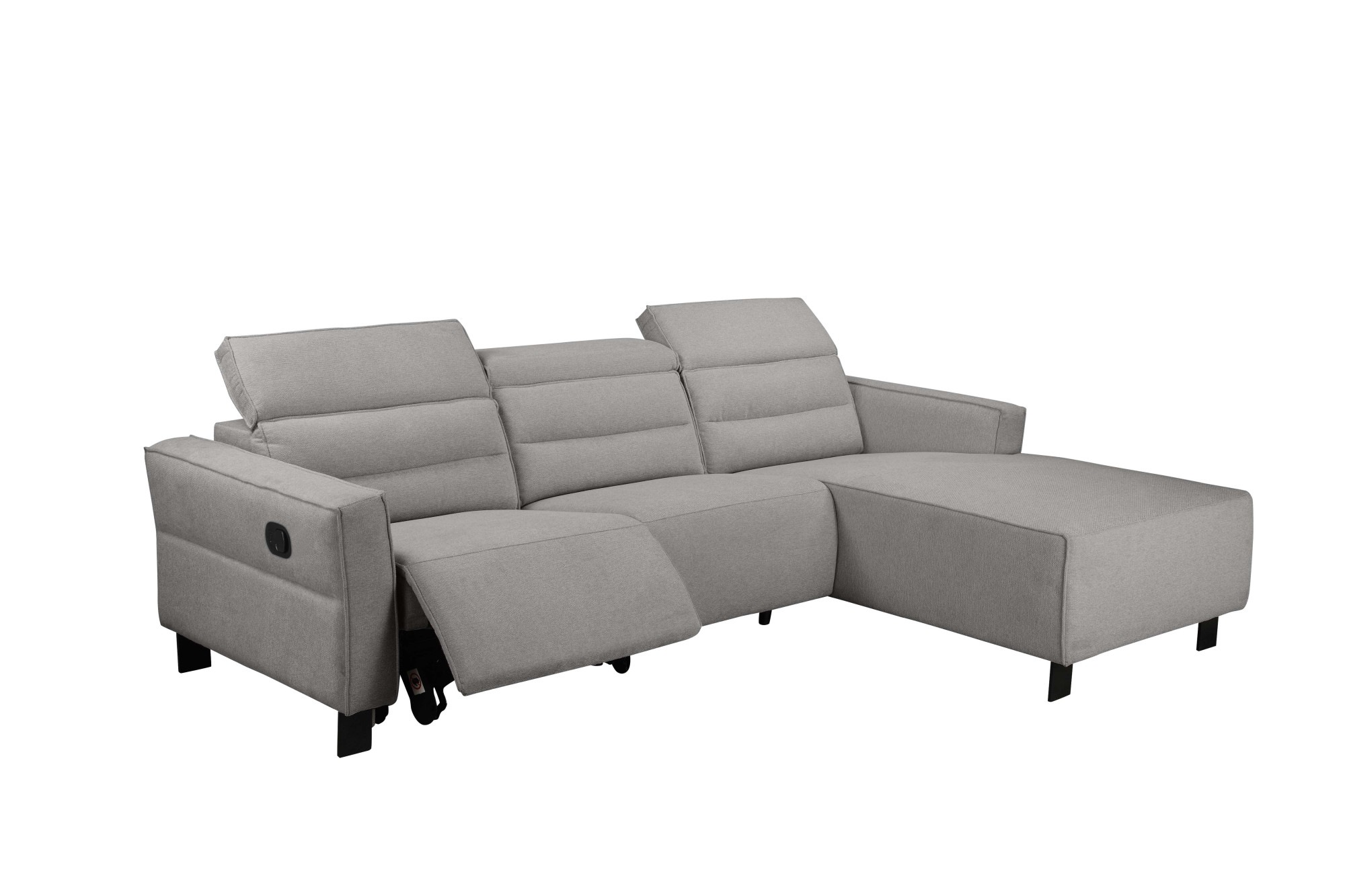 Places of Style Ecksofa »Carpari, L-Form, 263 cm, manuelle o. elektrische Relaxfunktion,«, USB A/C und Kopfteilverstellg