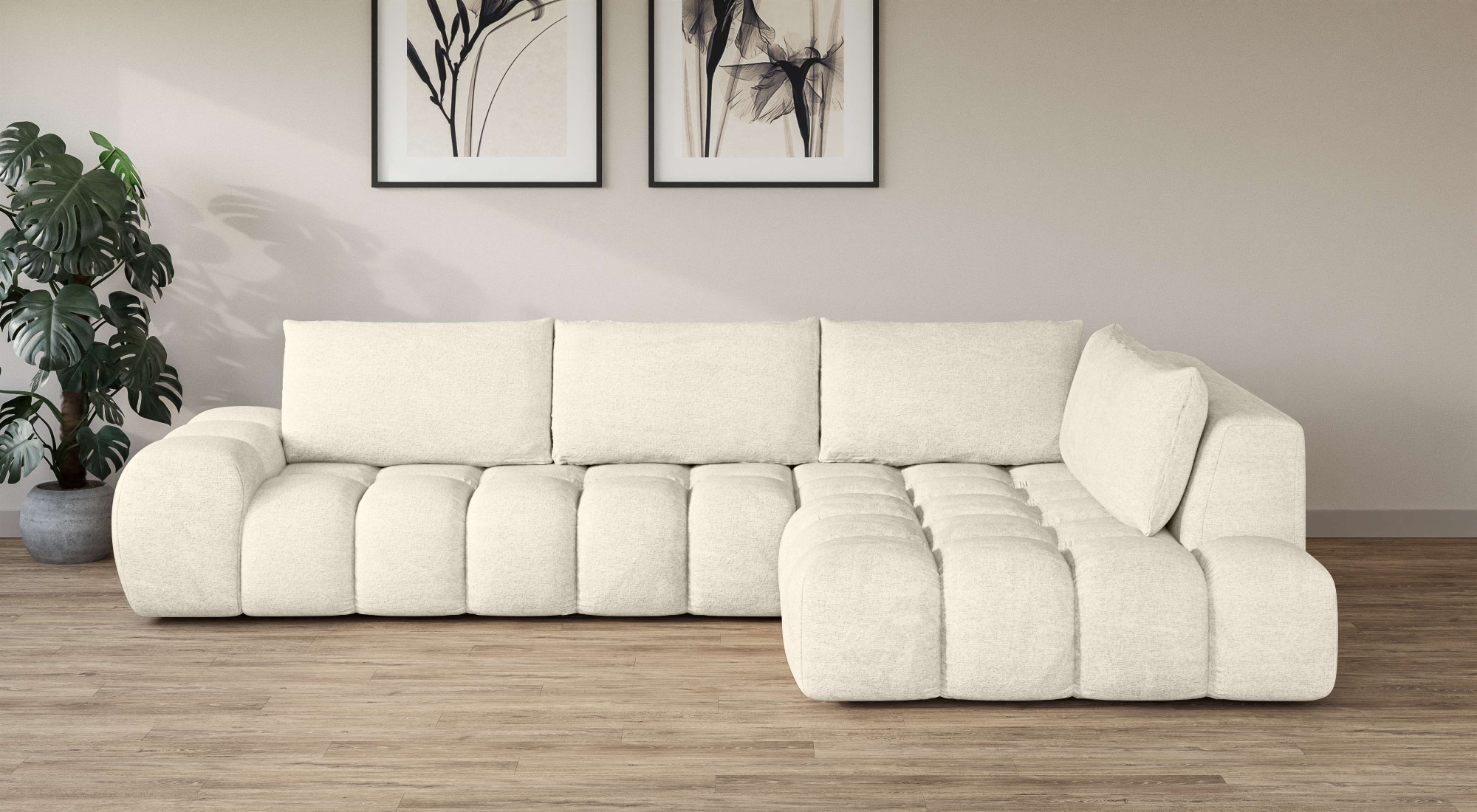 INOSIGN Ecksofa »AZITA klein, L-Form, elegant und bequem Designsofa«, lose günstig online kaufen