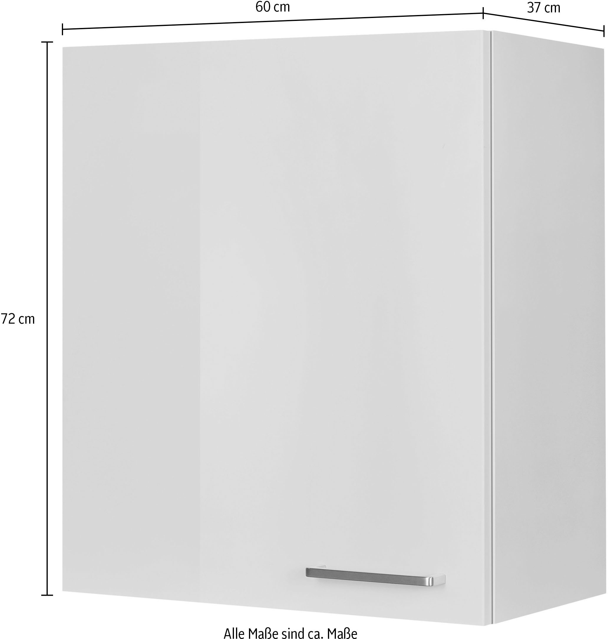 nobilia® Hängeschrank »"Flash", Ausrichtung wählbar, vormontiert,«, in drei Breiten: 30, 45 und 60 cm, mit Soft-Close-Funktion