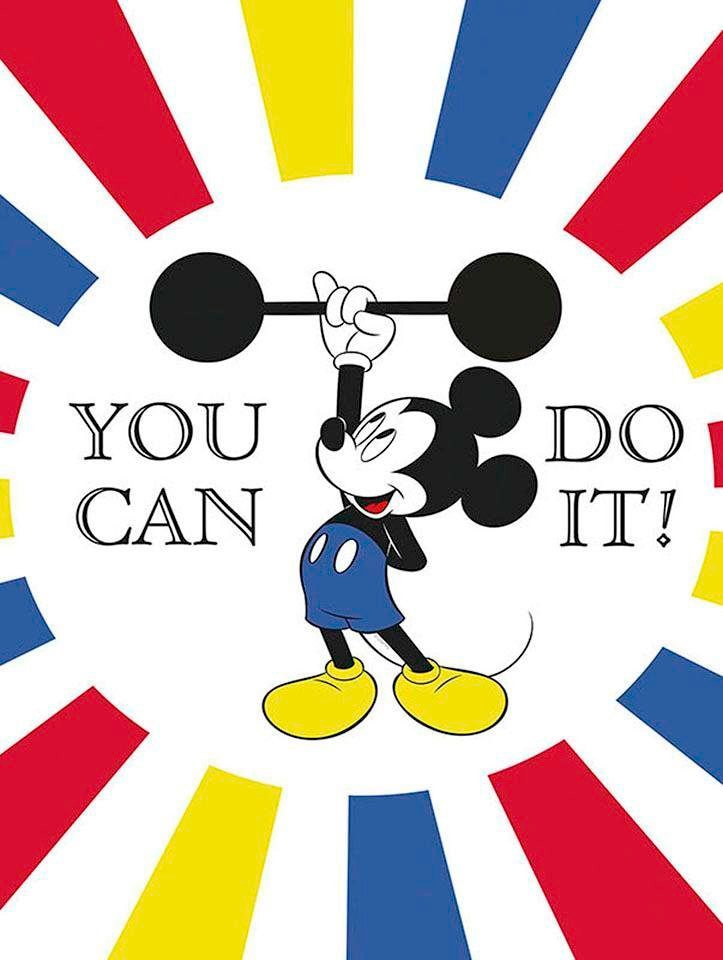 Komar Bild »Mickey Mouse Do it«, Disney, (1 St.), Wandbild zur Dekoration im Kinderzimmer - ohne Rahmen
