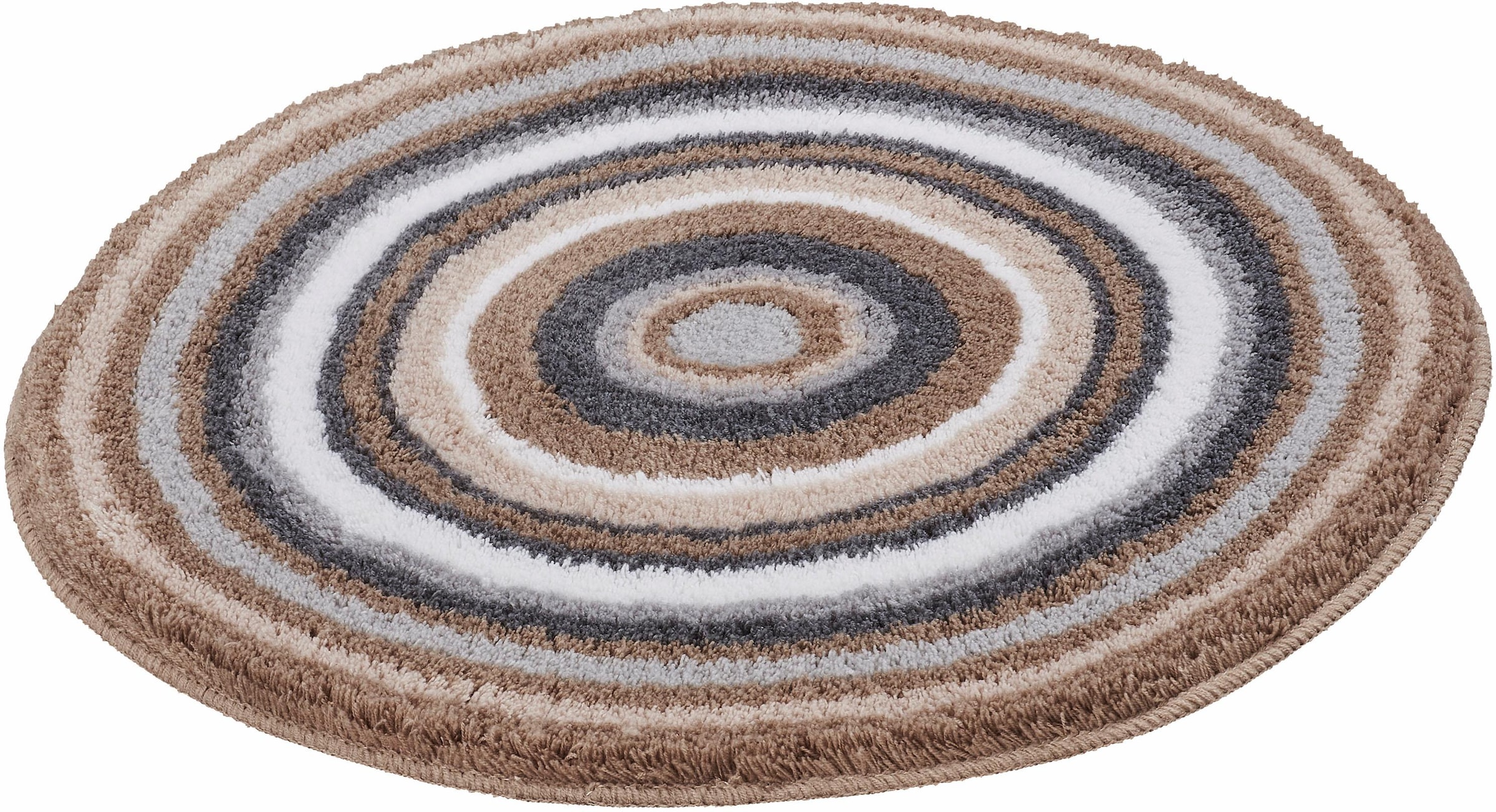 Kleine Wolke Badematte »Mandala«, rutschhemmend beschichtet, fußbodenheizungsgeeignet, Badteppich, modernes Design, gestreift, waschbar