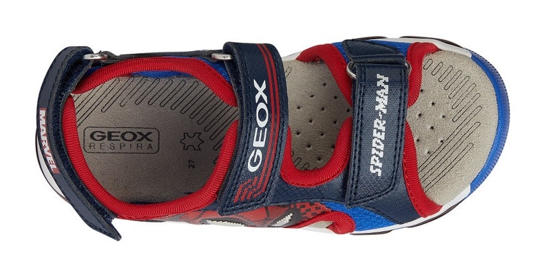 Geox Sandale »J SANDAL ANDROID BOY«, Sommerschuh, Klettschuh, Sandalette, mit cooler Blinkfunktion