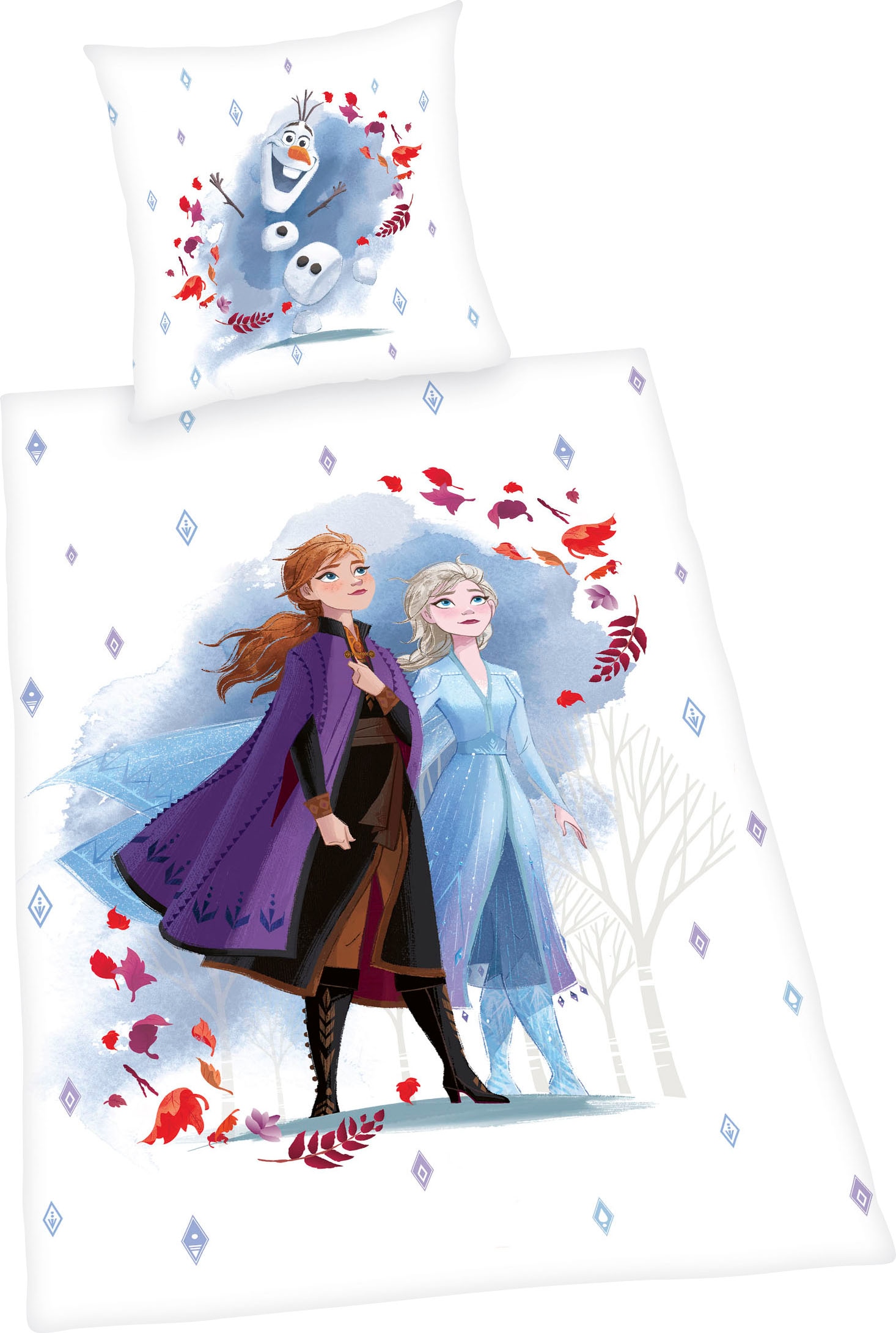 Disney Kinderbettwäsche »Disney´s Eiskönigin«, mit tollem Anna und Elsa Motiv