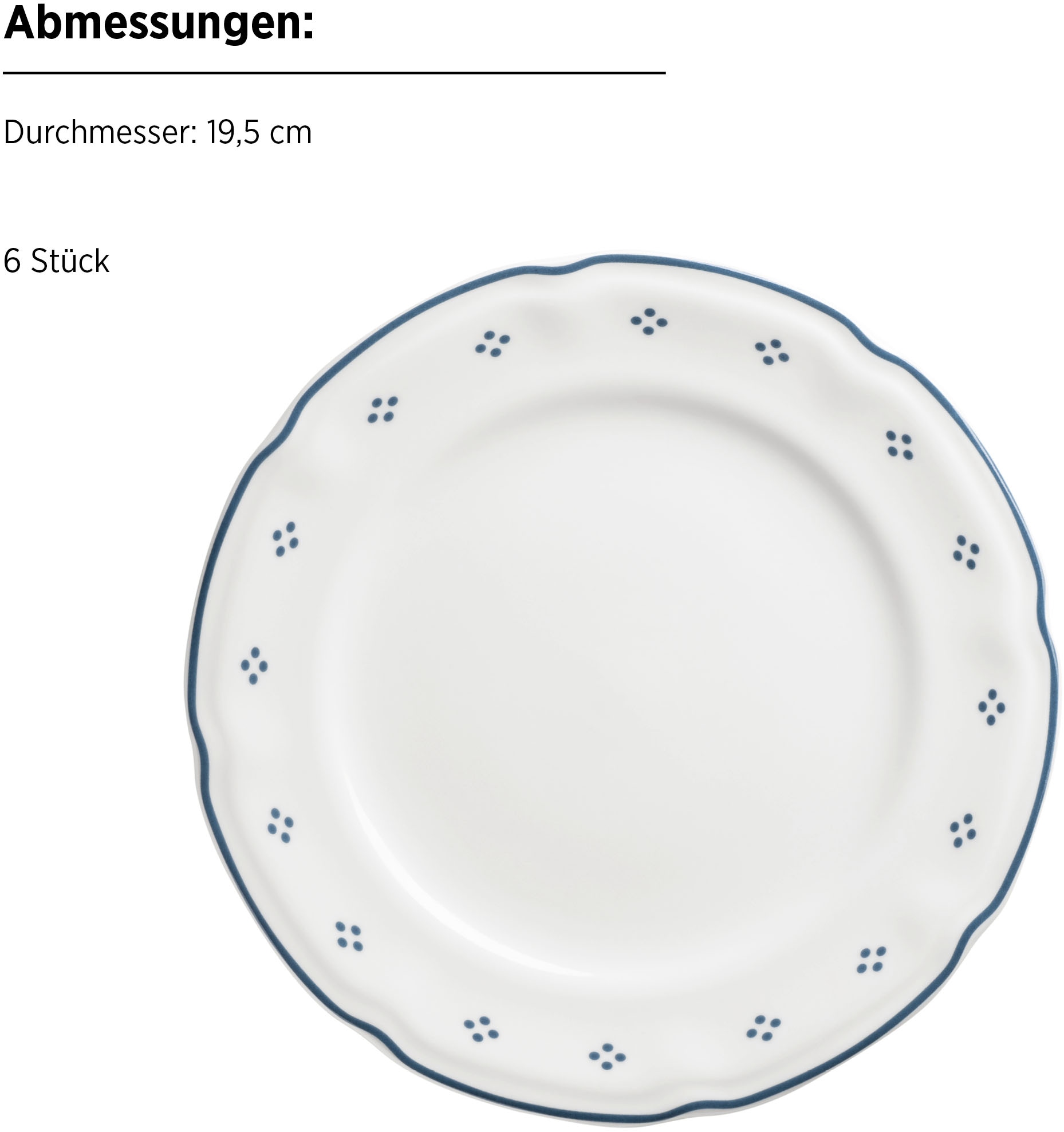 MÄSER Kaffeeservice »Lova« mit dekorativem Punktmuster