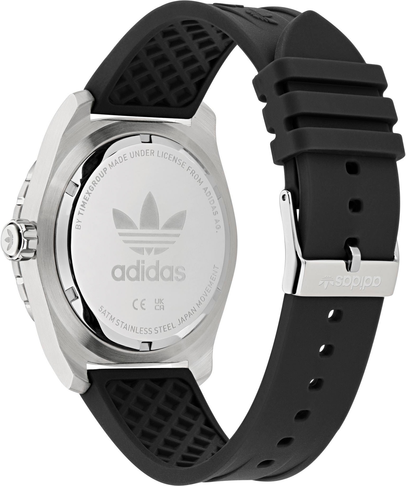 adidas Originals Quarzuhr »DISCOVERER ONE«, Armbanduhr, Herren, Damen, Silikonarmband, wasserabweisend bis 5 bar