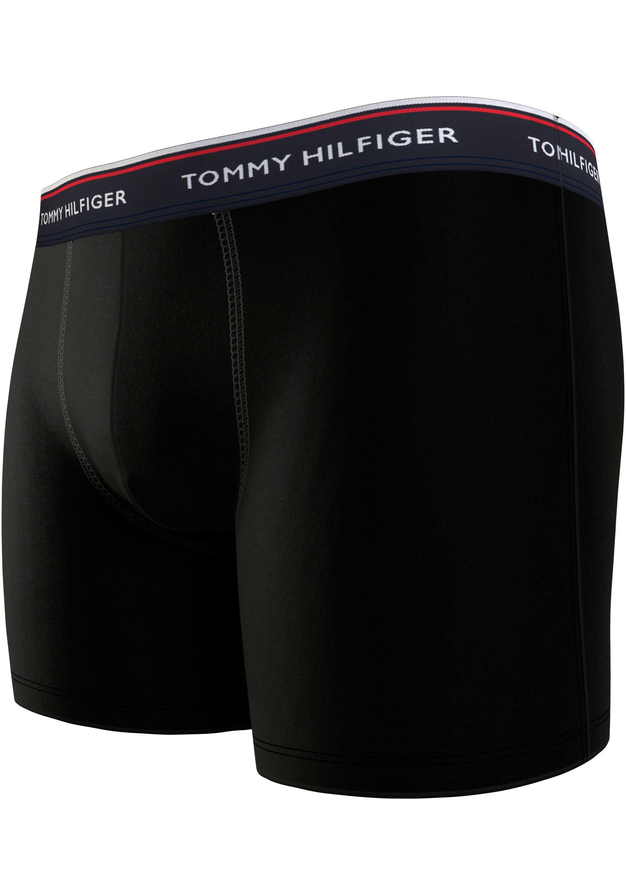 Tommy Hilfiger Underwear Boxershorts »3P BOXER BRIEF«, (Packung, 3 St., 3er), mit Logobund