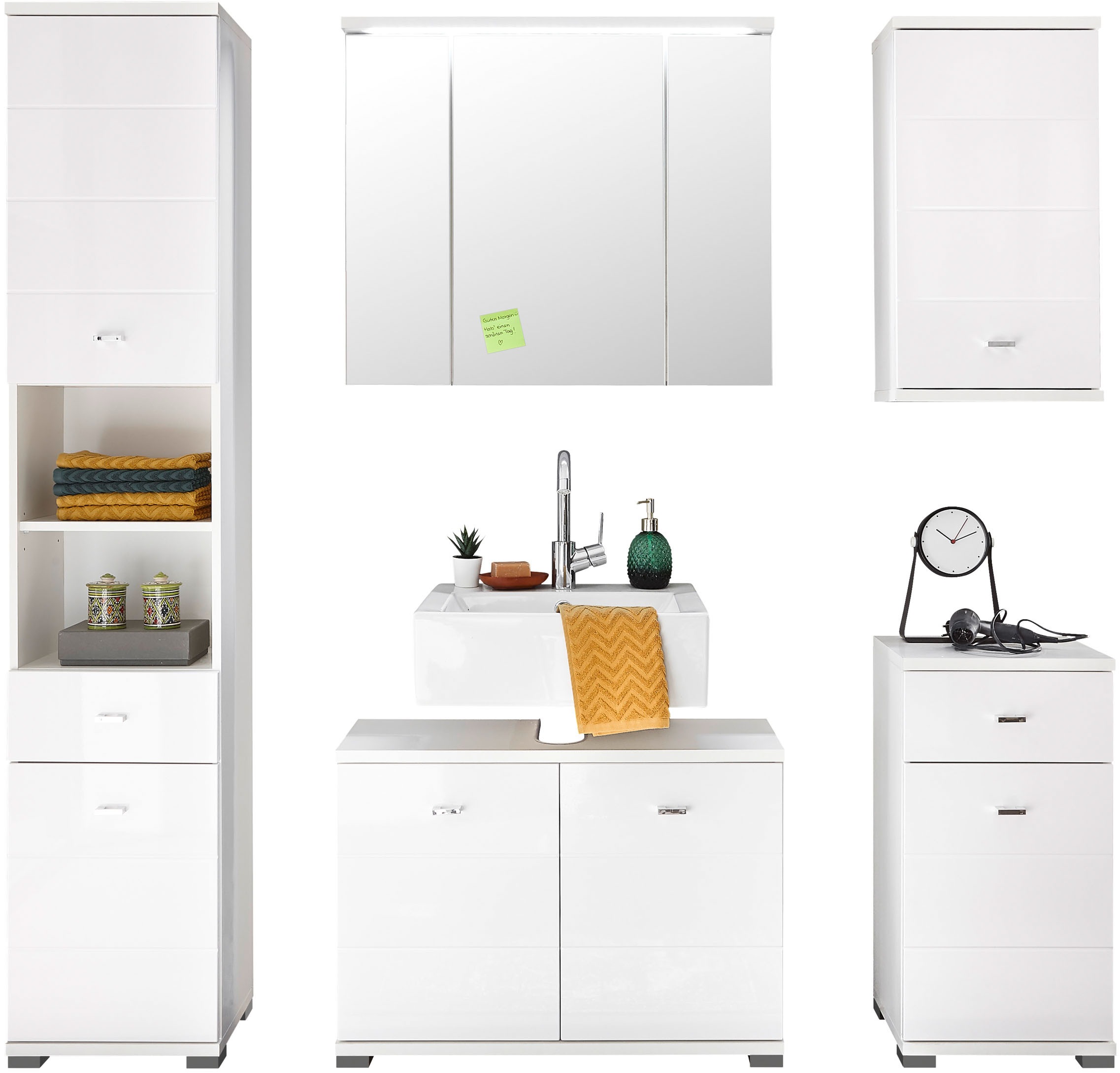 BASIC by Balculina Badmöbel-Set »Pool« 5 Stk. tlg. günstig online kaufen