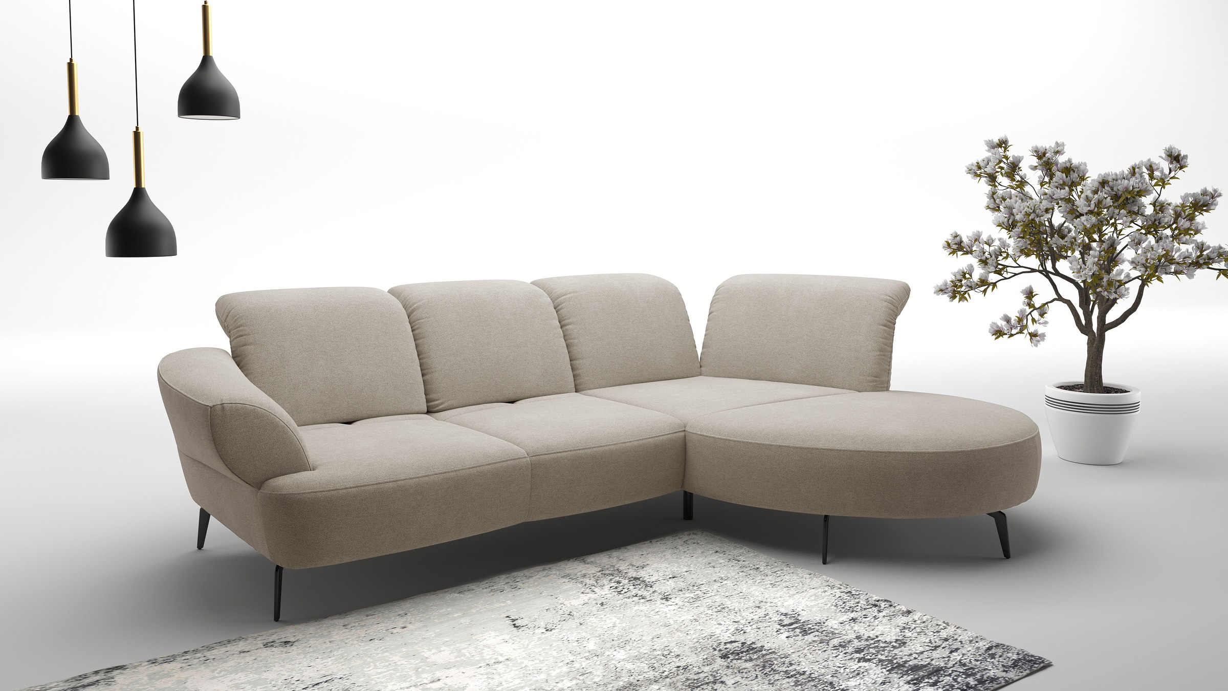 sit&more Ecksofa »Dance, L-Form, inkl. Sitztiefenverstellung« inkl. Click&S günstig online kaufen