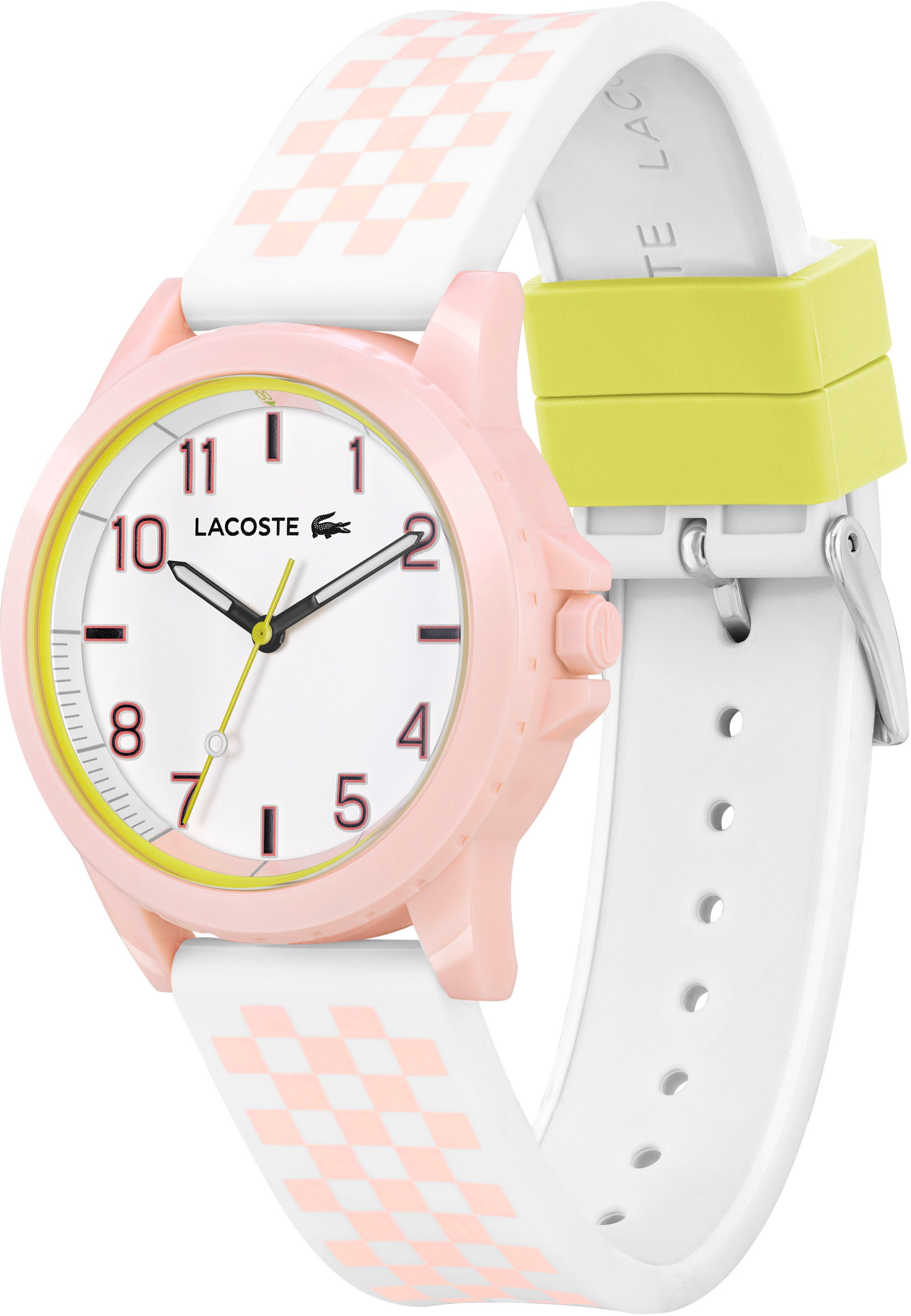 Lacoste Quarzuhr »RIDER«, Armbanduhr, Kinderuhr, analog, Silikonarmband, Geschenkidee