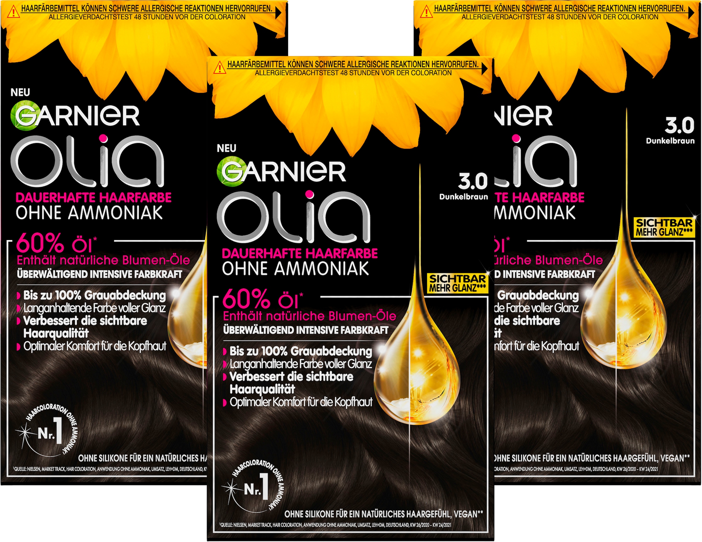 GARNIER Coloration »Olia dauerhafte Haarfarbe«, mit pflegender Formel