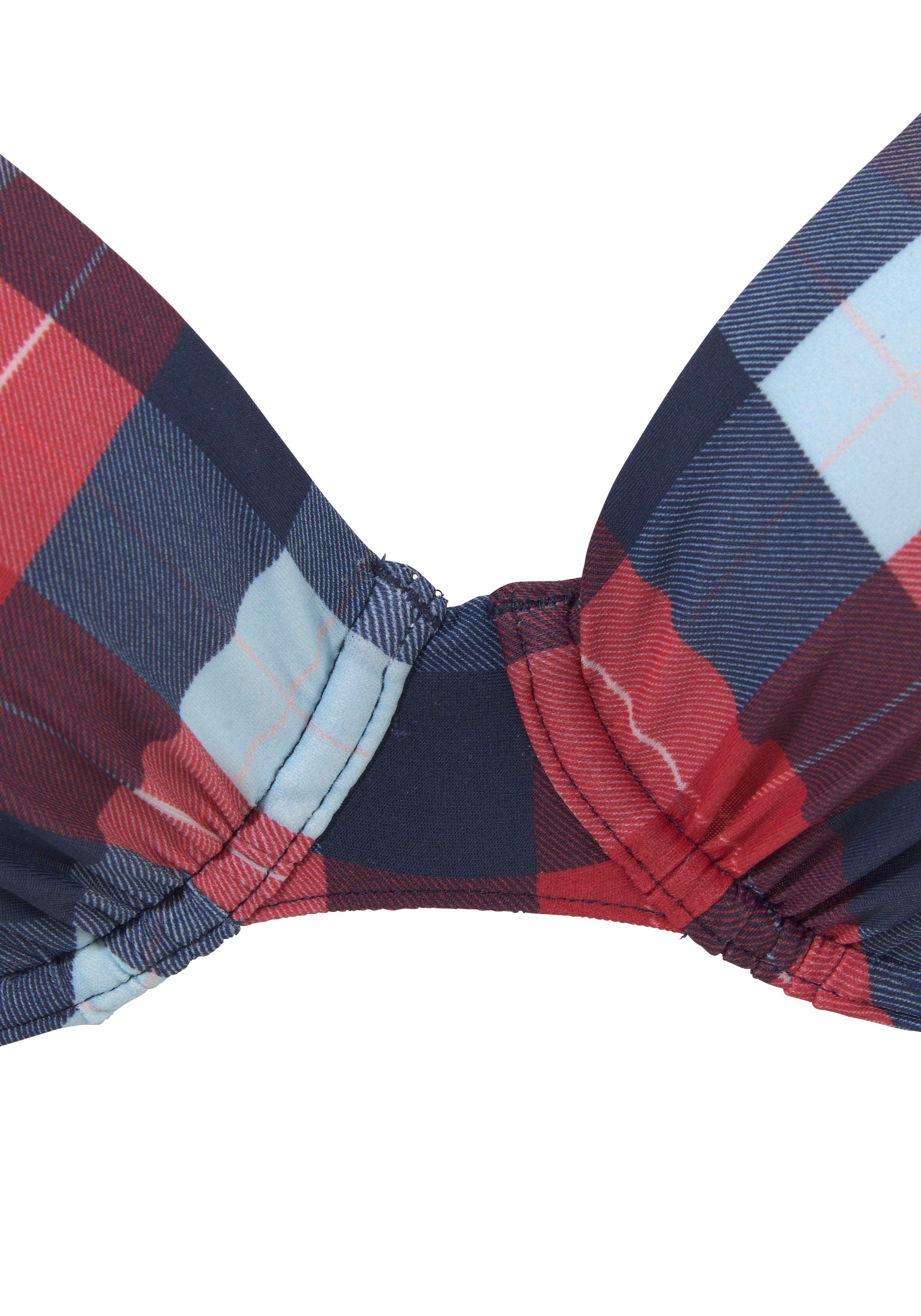 s.Oliver Bügel-Bikini in trendigem Karodruck