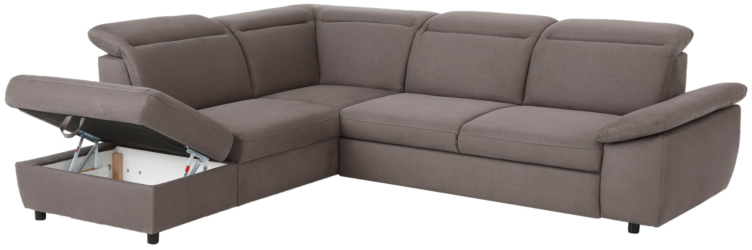 Home affaire Ecksofa »Mauritius L-Form«, mit Ottomane, mit Kopfteil- und Armlehnverstellung