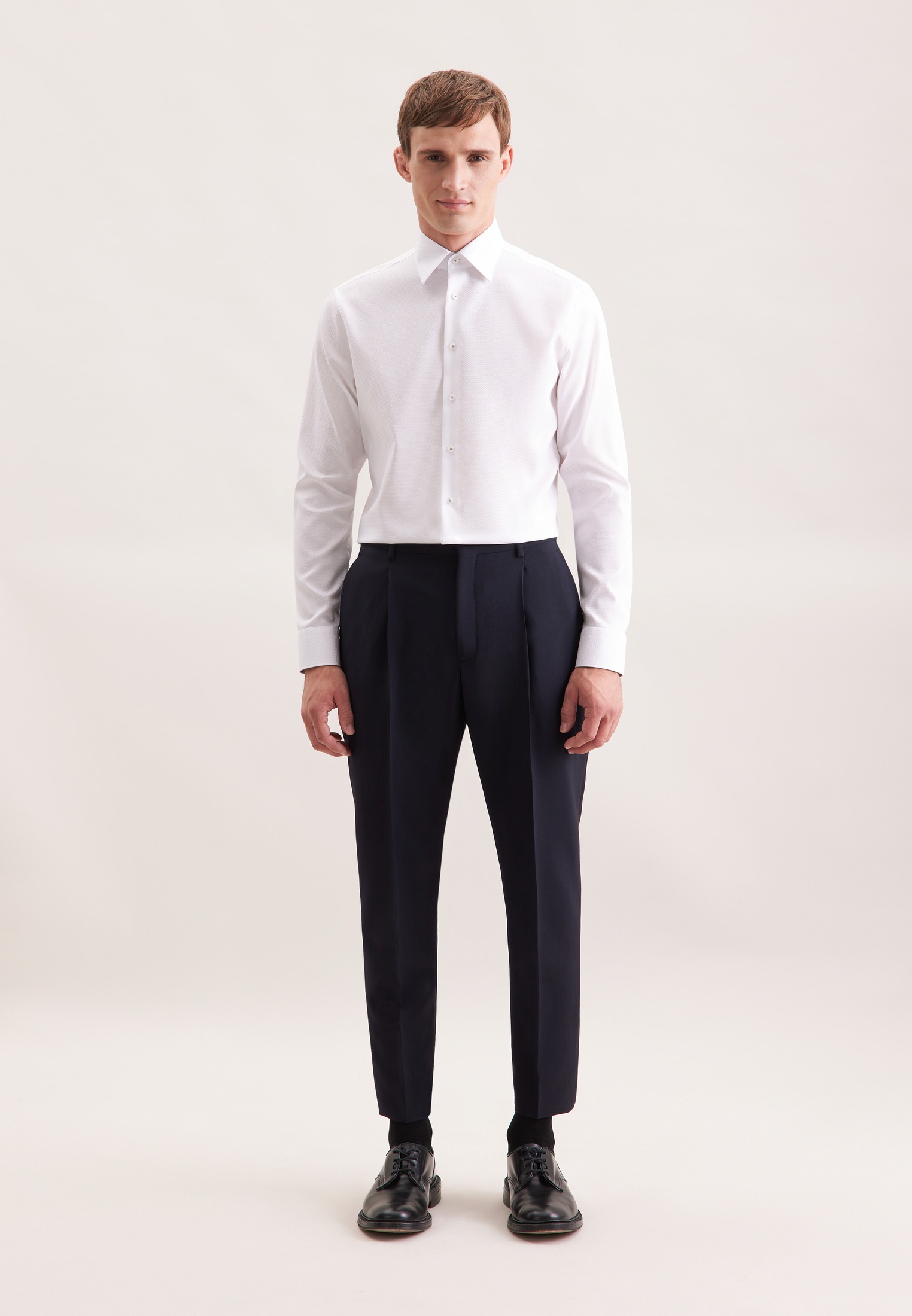 seidensticker Businesshemd »Schwarze Rose«, Shaped 1/1 Covered-Button-Down-Kragen