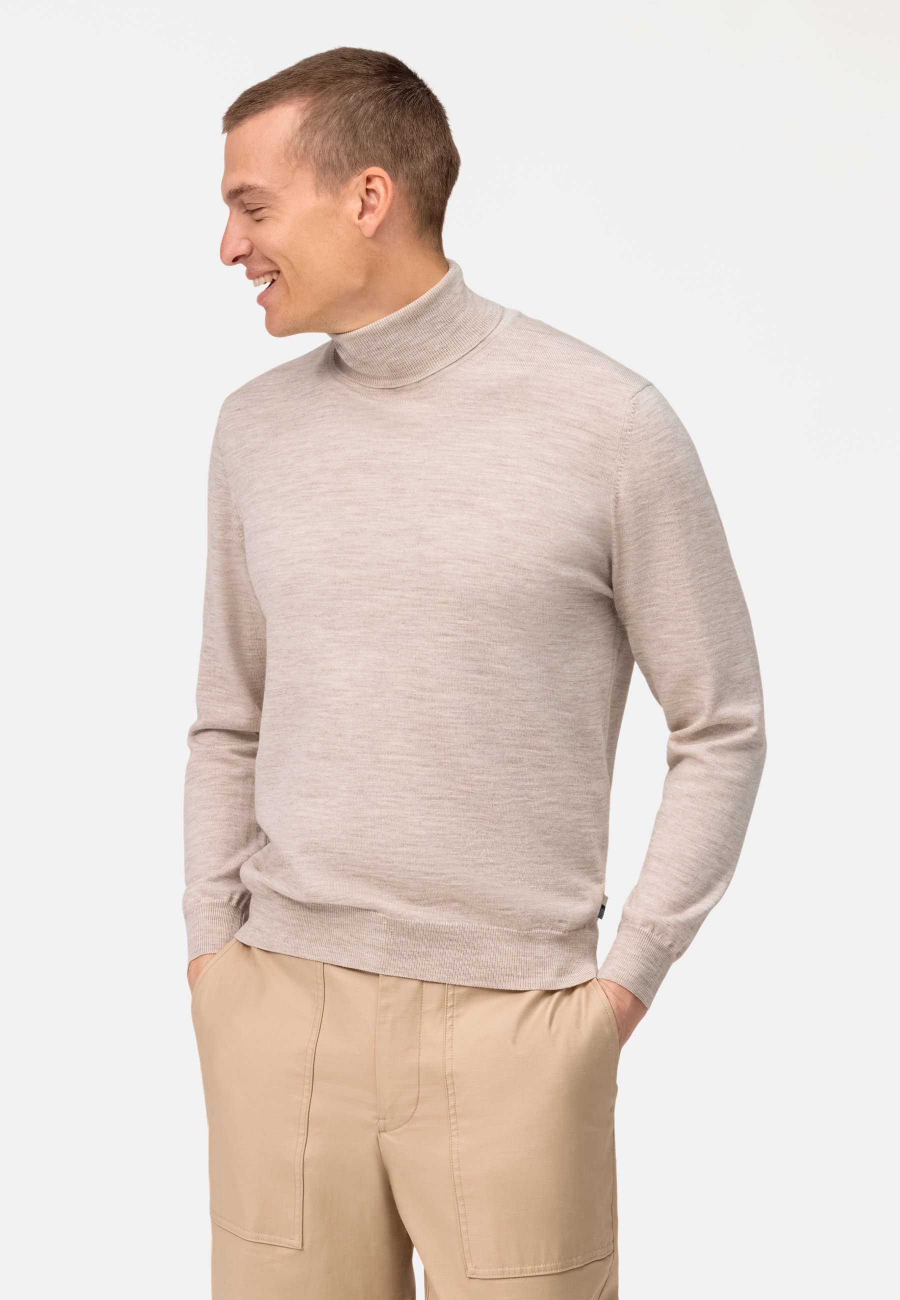 OLYMP Rollkragenpullover »OLYMP Casual Strick«