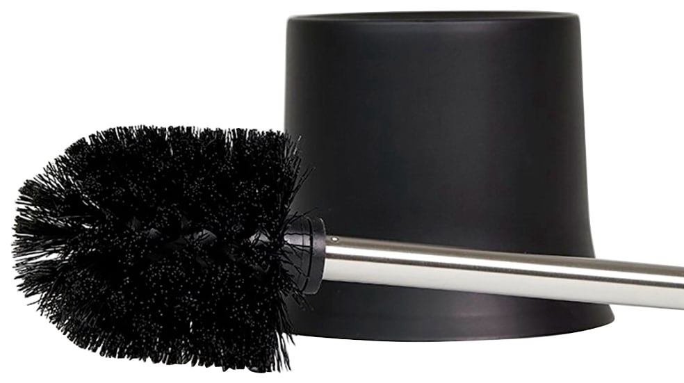 Schwarz«, schwarz 1 aus online WENKO »Basic Polypropylen-Edelstahl-Kunststoff, bestellen St., Set, WC-Garnitur
