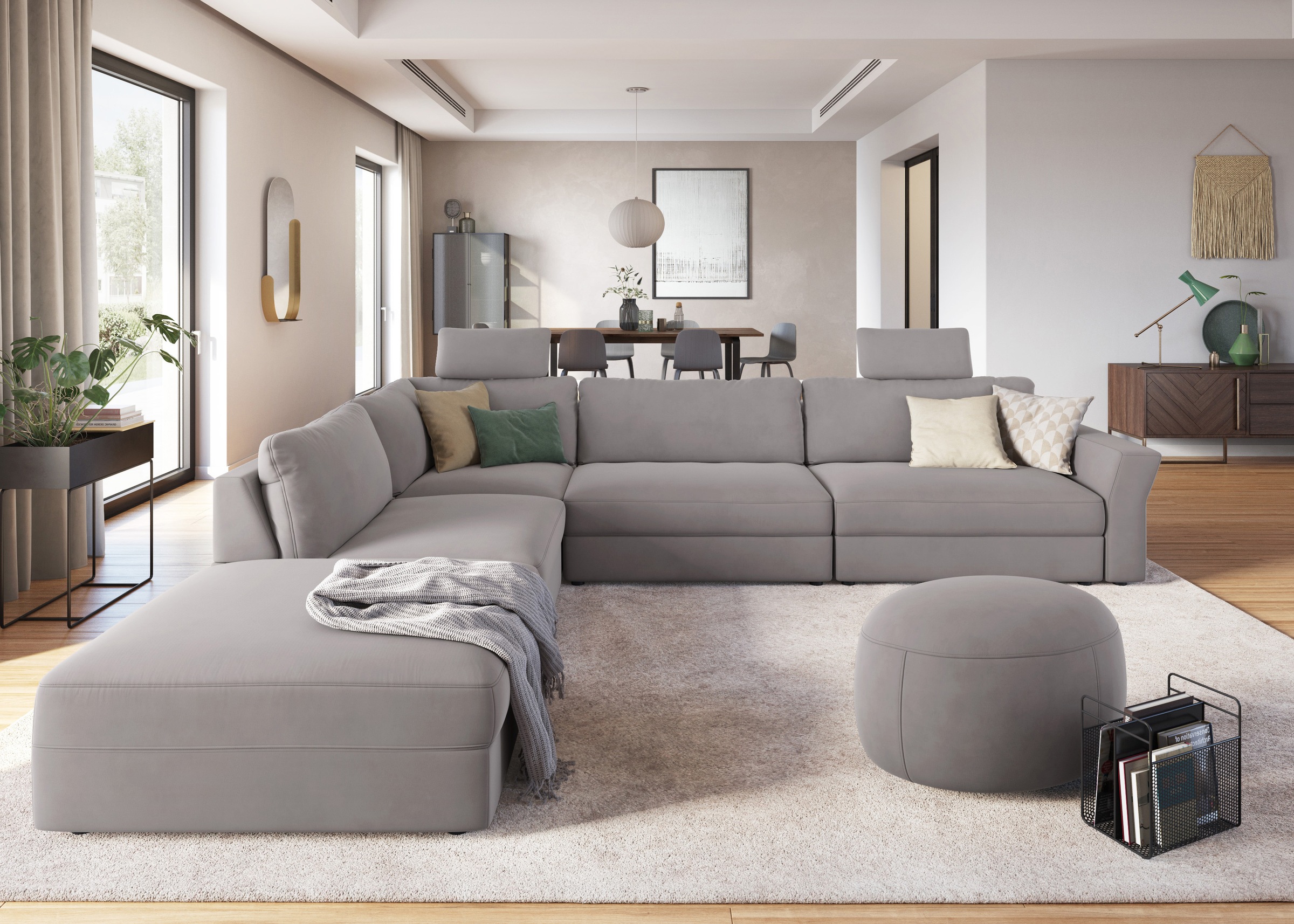 sit&more Ecksofa »Cadabra L-Form« Breite 356 cm, mit Sitztiefenverstellung günstig online kaufen