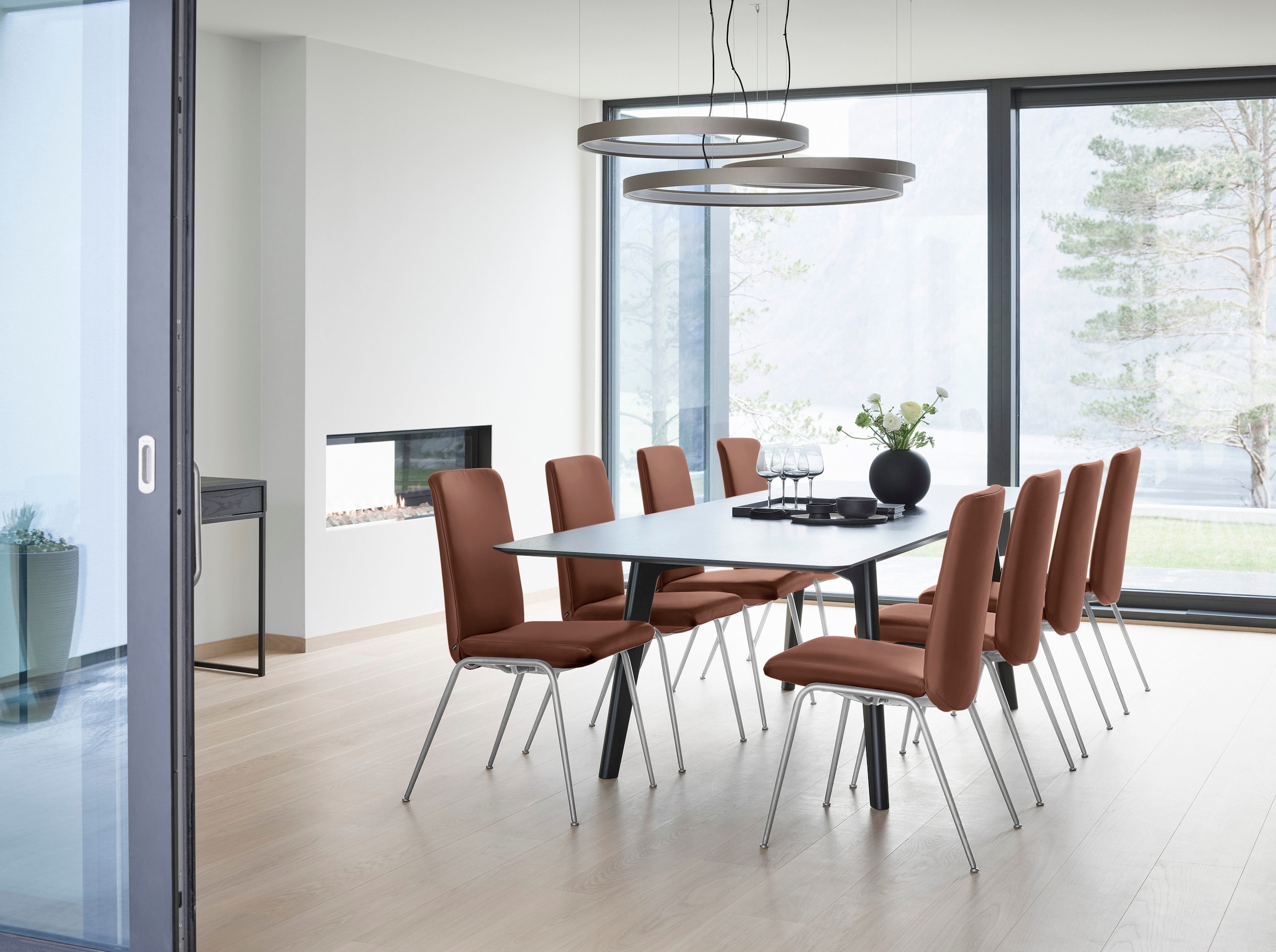 Stressless® Polsterstuhl »Laurel«, Leder PALOMA, Low Back, Größe L, mit Beinen aus Stahl in Chrom matt