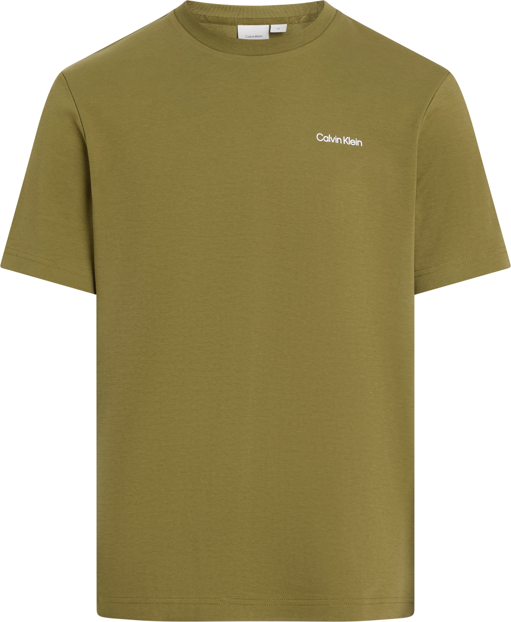 Calvin Klein T-Shirt »Micro Logo«, aus dickem Winterjersey, mit Logoprint