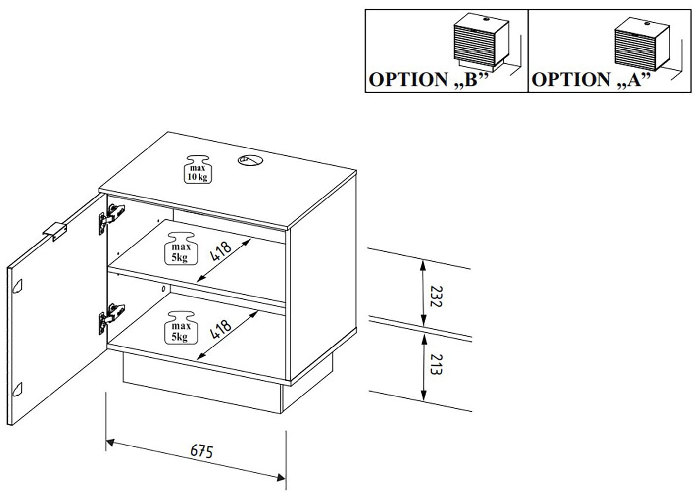 Innostyle Wohnwand »Ina Wohnwand,  340x185x44 cm (B/H/T)« 7 Stk. tlg.