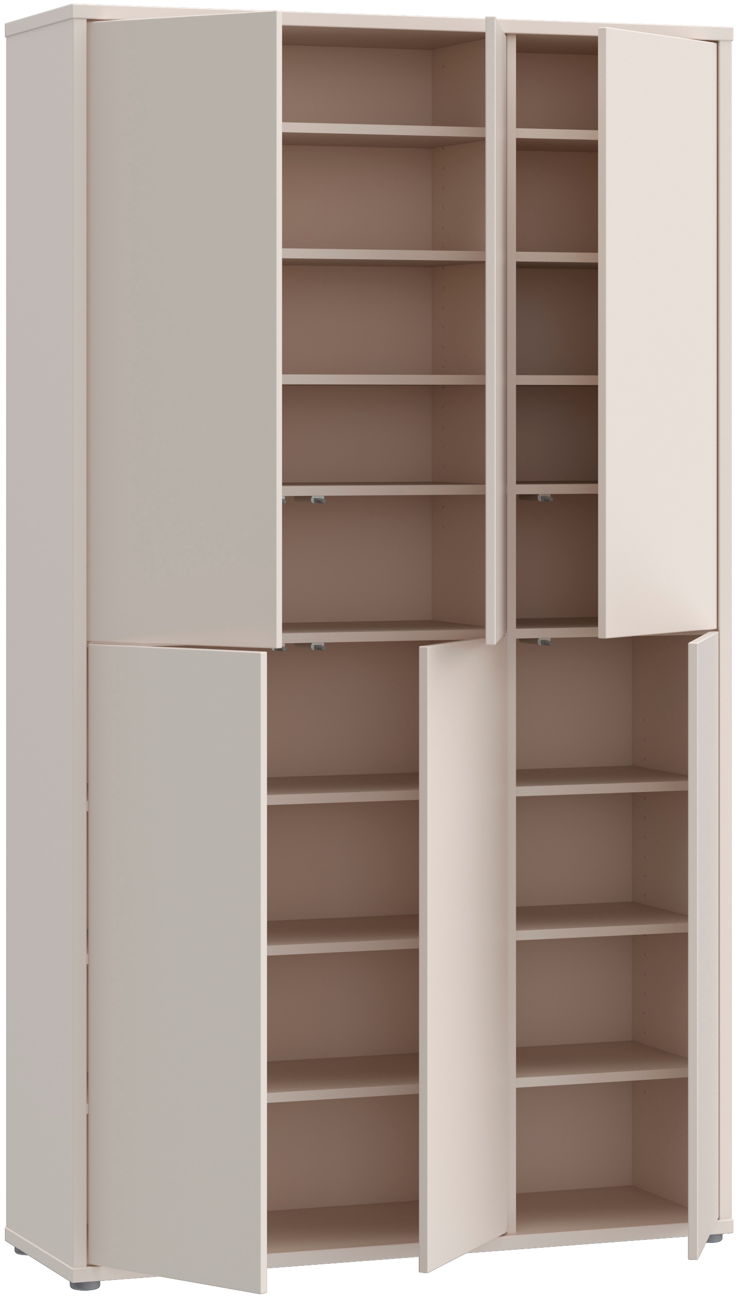 FORTE Schuhschrank »Alice Springs« B/H/T 109,2/191,9/34,9 cm,  Stauraumschrank, Mehrzweckschrank, (B/H 109cm x 192cm), mit 16 Böden