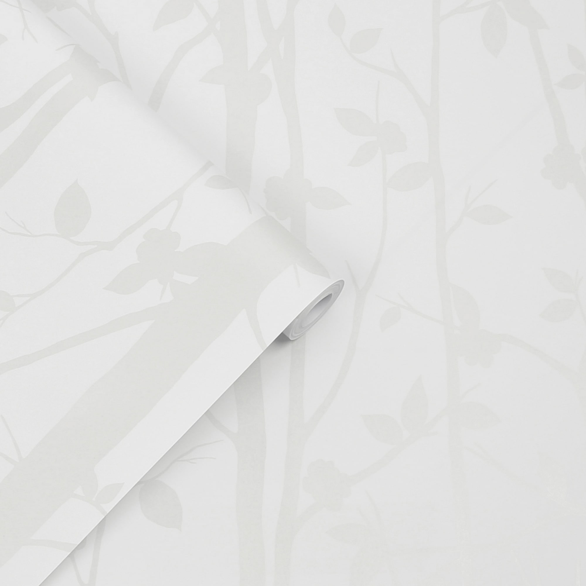 LAURA ASHLEY Vliestapete »Cottonwood Pearlescent Weiß«, botanisch, FSC® zertifiziert, mit lebhaftem Druck, 10 Meter Länge