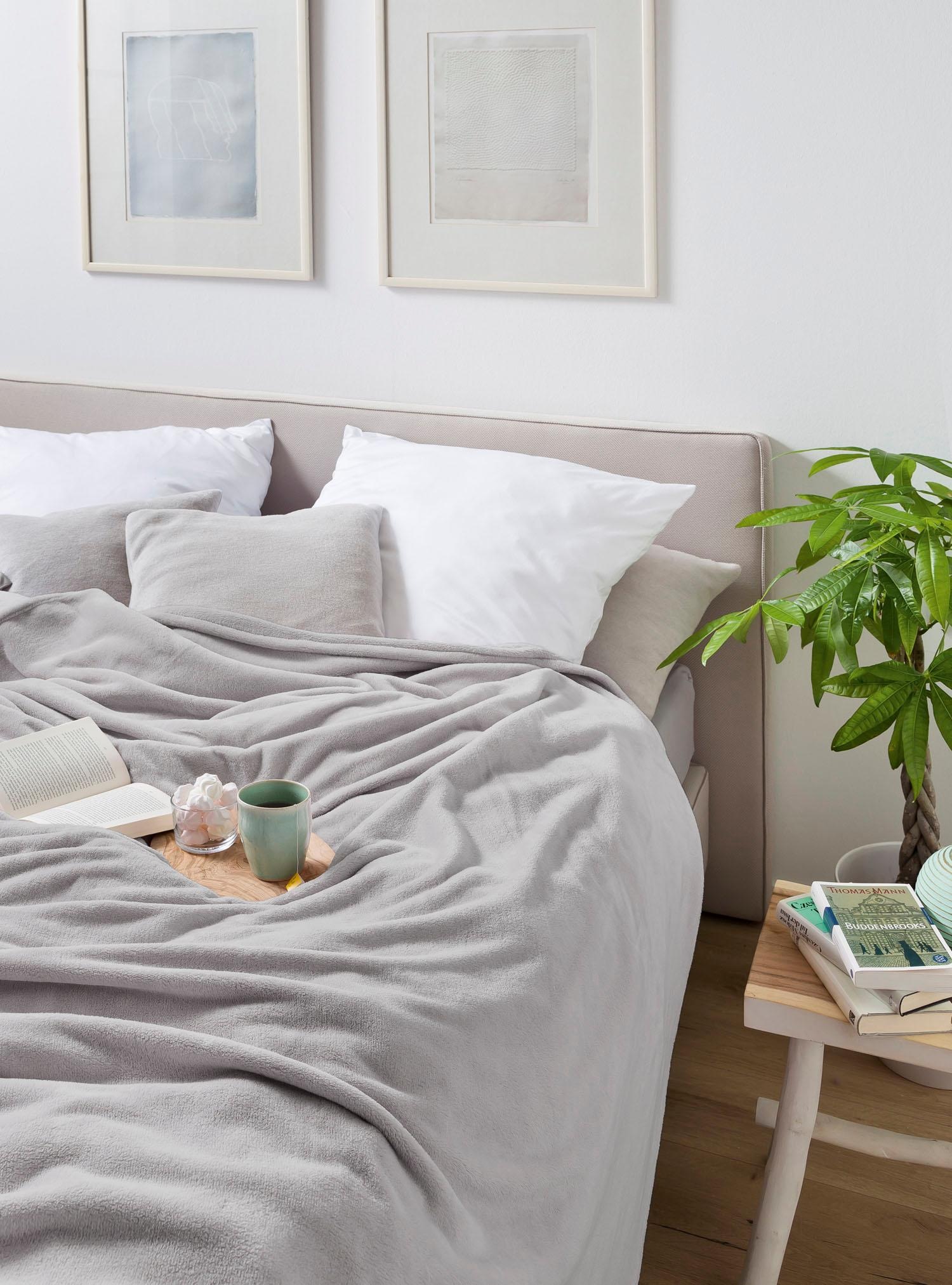 Biederlack Wohndecke »King Fleece«, leicht, Kuscheldecke günstig online kaufen