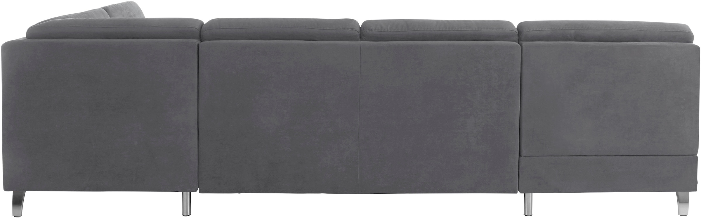 sit&more Wohnlandschaft »Clio U-Form« wahlweise mit Bettfunktion und Bettkasten, inklusive Federkern