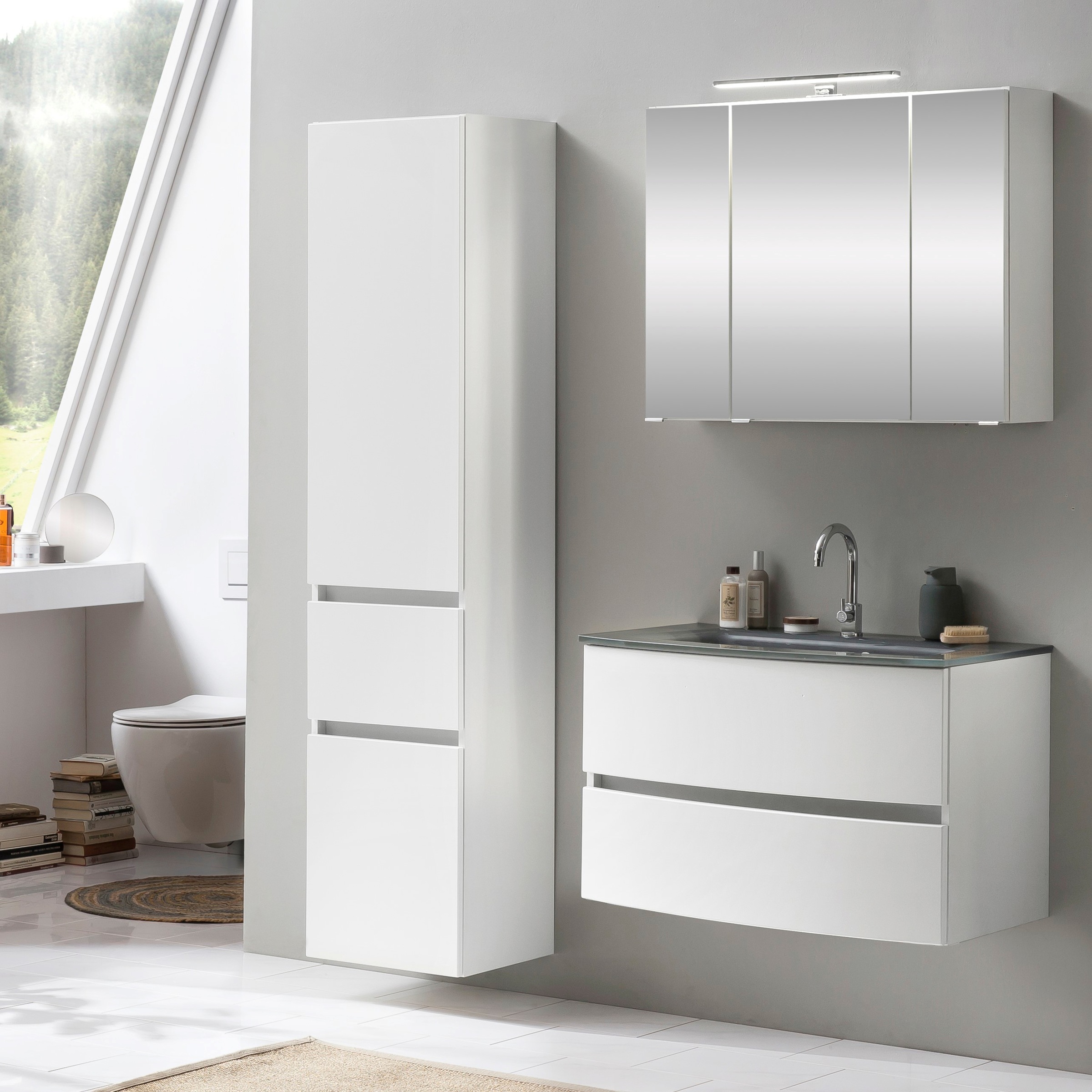 welltime Badezimmer-Set »Kaunas« Set, 3 Stk. tlg. günstig online kaufen