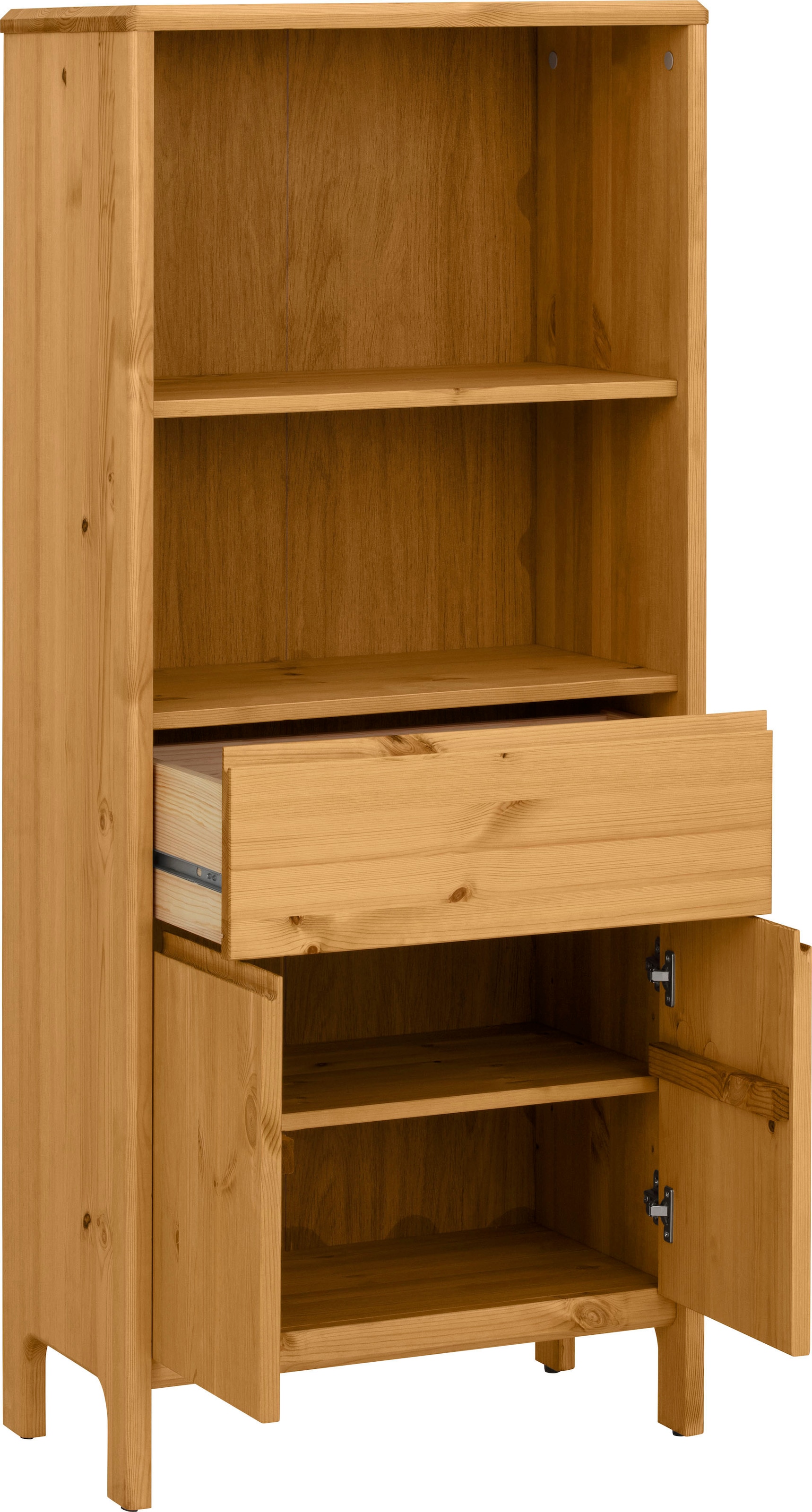 OTTO products Midischrank »Jorrick«, Breite 60 cm, Massivholz Kiefer mit Bio Öl/Wachs behandelt