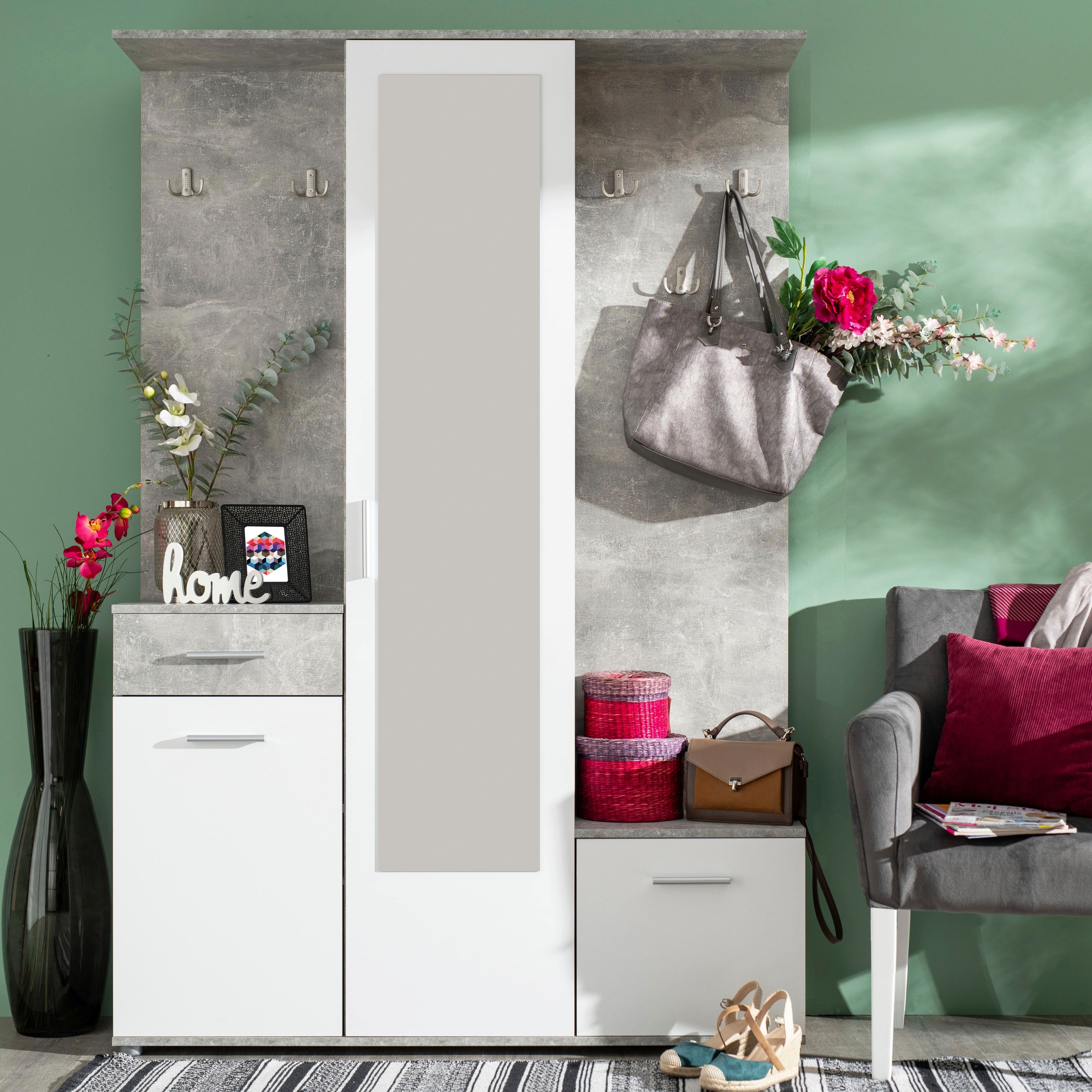 INOSIGN Kompaktgarderobe »Martin Flurgarderobe, Dielenschrank, Flurmöbel, B günstig online kaufen