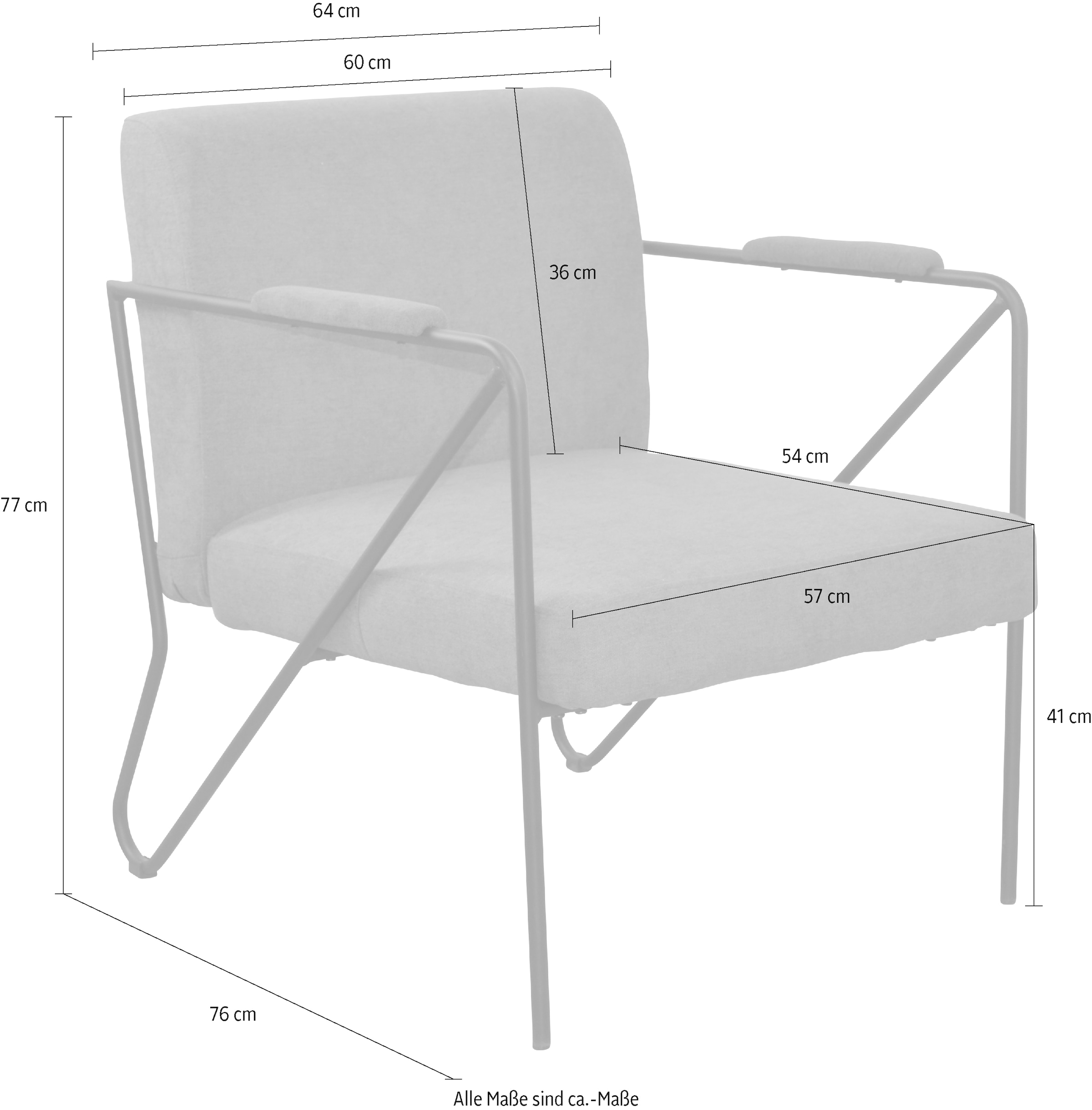 HOFMANN LIVING AND MORE Sessel, (1 St.)