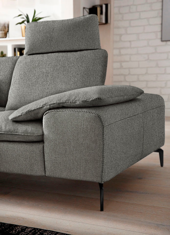 W.SCHILLIG Ecksofa »valentinoo, Designsofa, elegant und bequem, L-Form«, (Set), mit Sitztiefenverstellung, Breite 318 cm