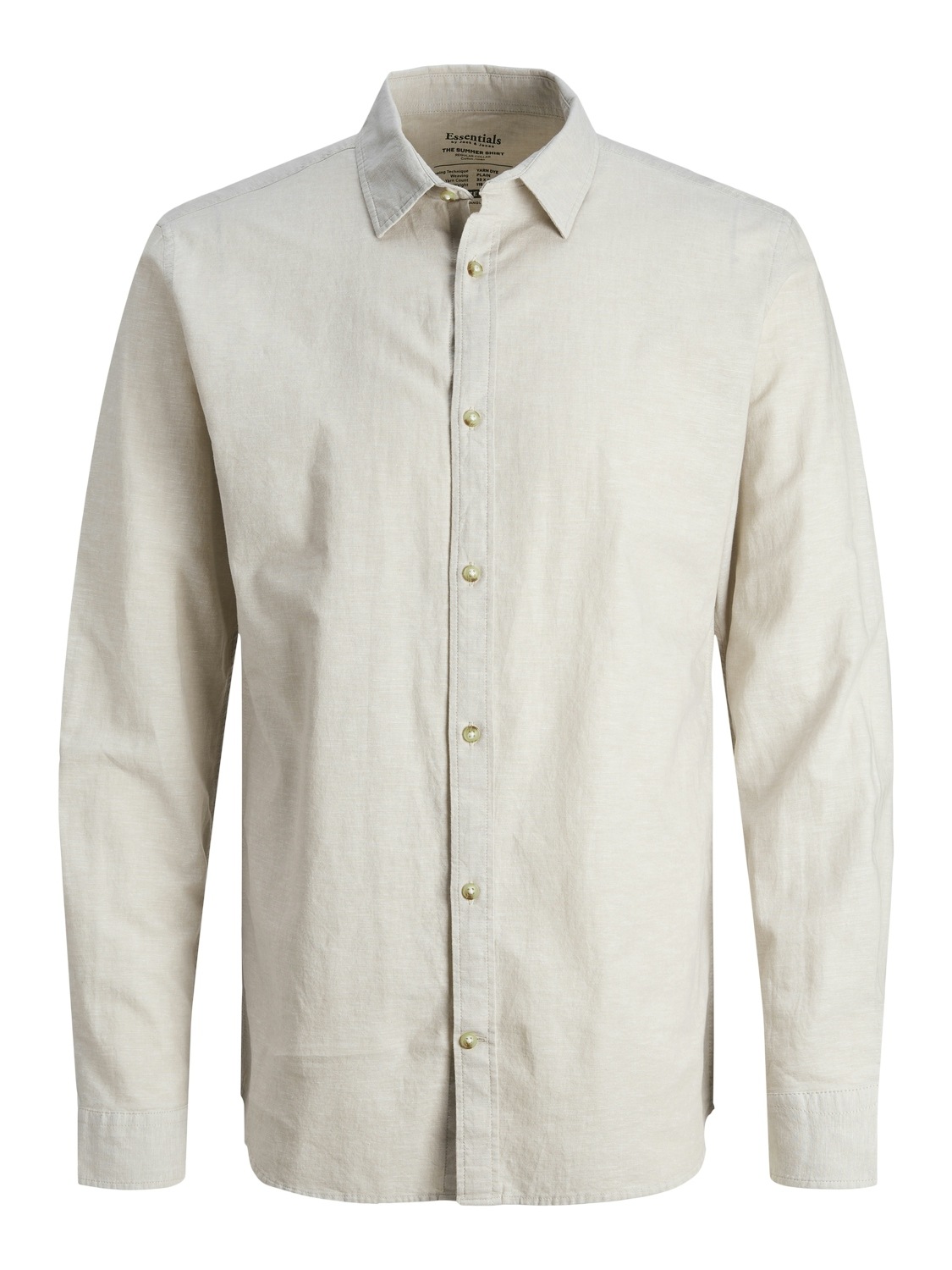 Jack & Jones Langarmhemd »JJESUMMER LINEN BLEND SHIRT LS SN«