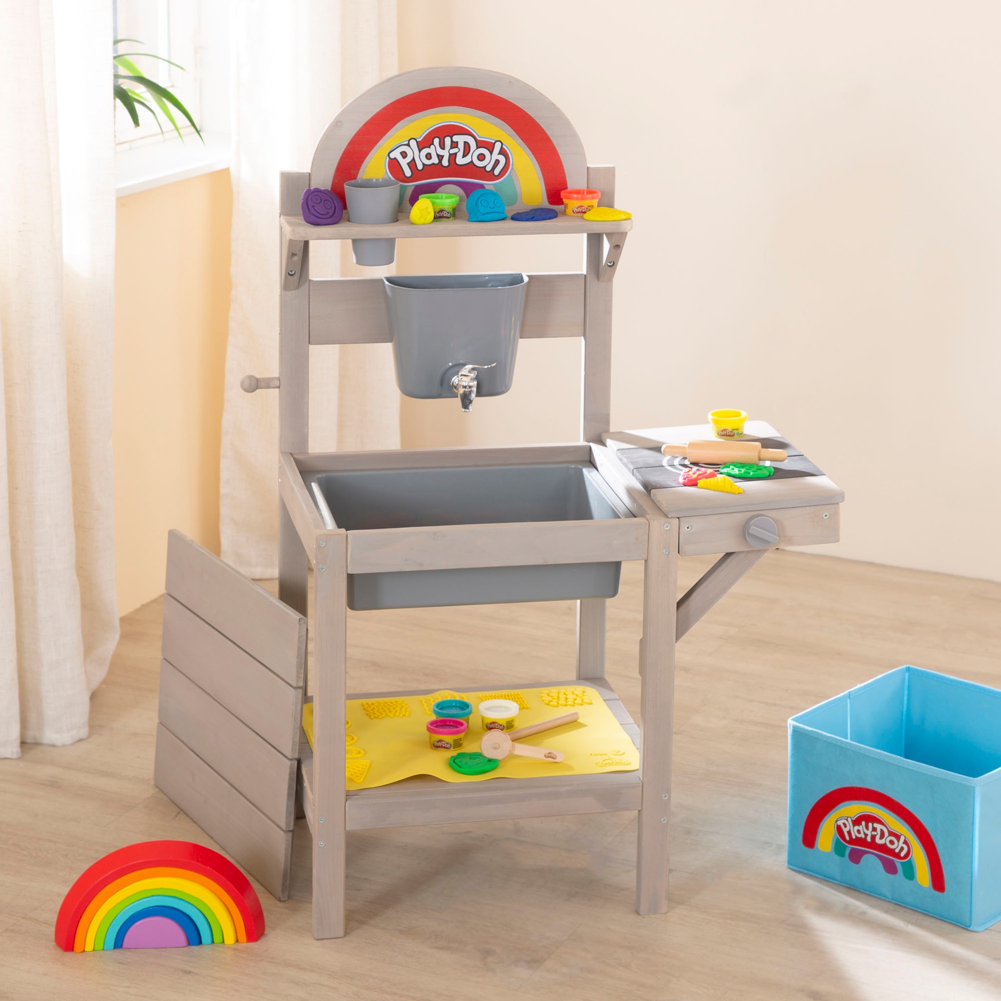 roba® Outdoor-Spielküche »Play-Doh«, inkl. Knete, 3D-Kreativmatte; FSC® - schützt Wald - weltweit