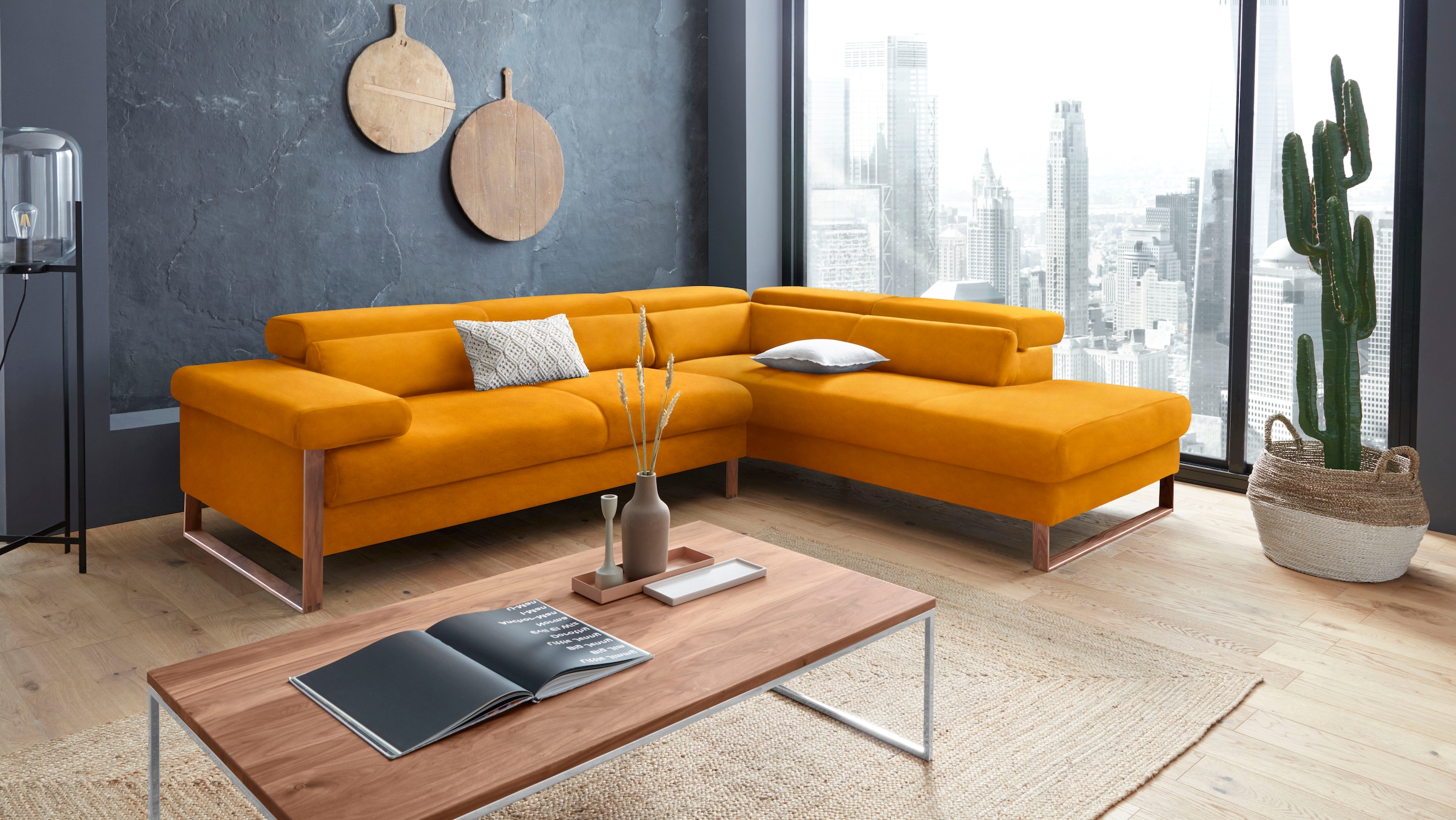 W.SCHILLIG Ecksofa "finn, Designsofa mit tollem Sitzkomfort, bequem, L-Form günstig online kaufen