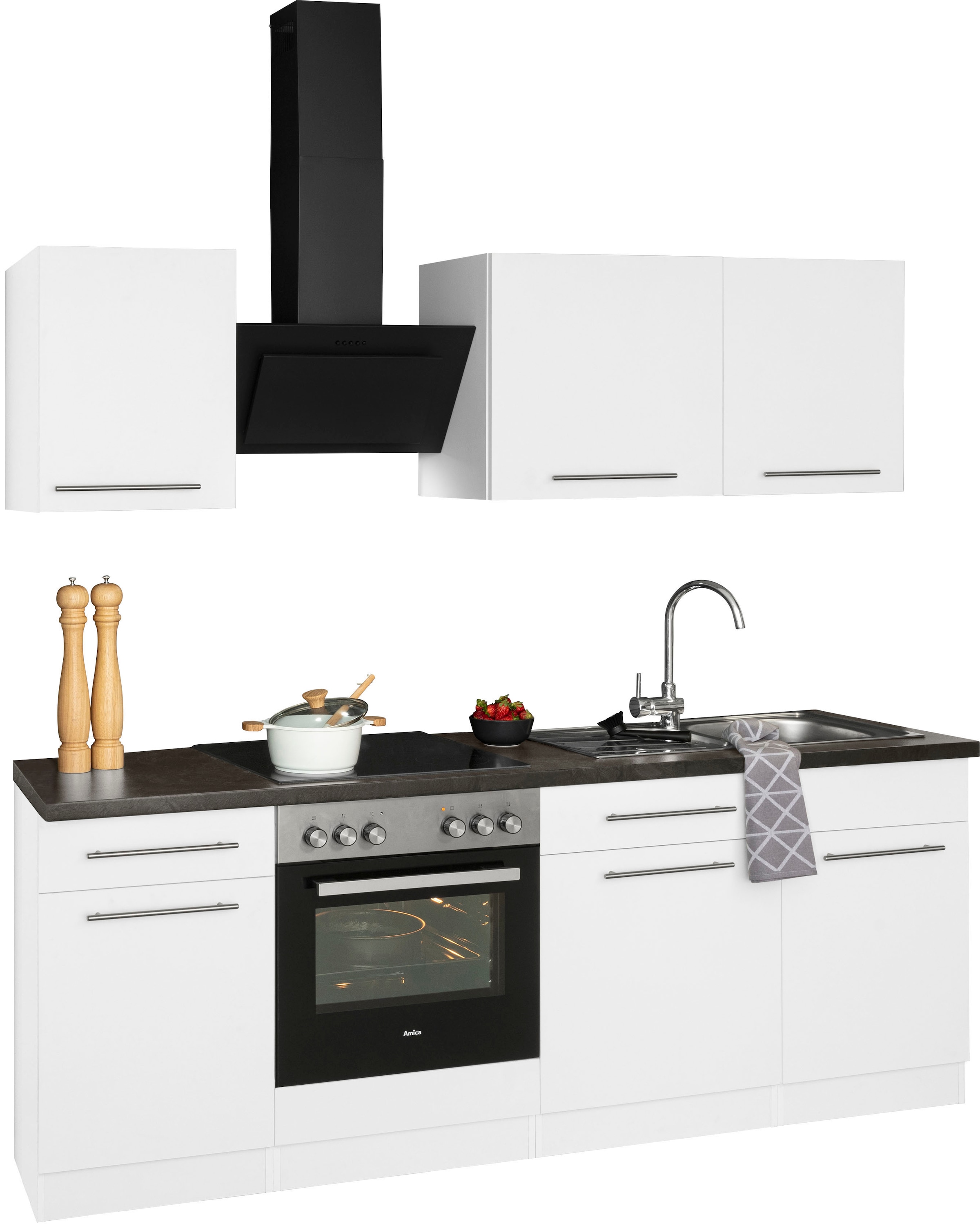 wiho Küchen Küchenzeile »Unna«, ohne E-Geräte, Breite 220 cm online kaufen | Unterschränke