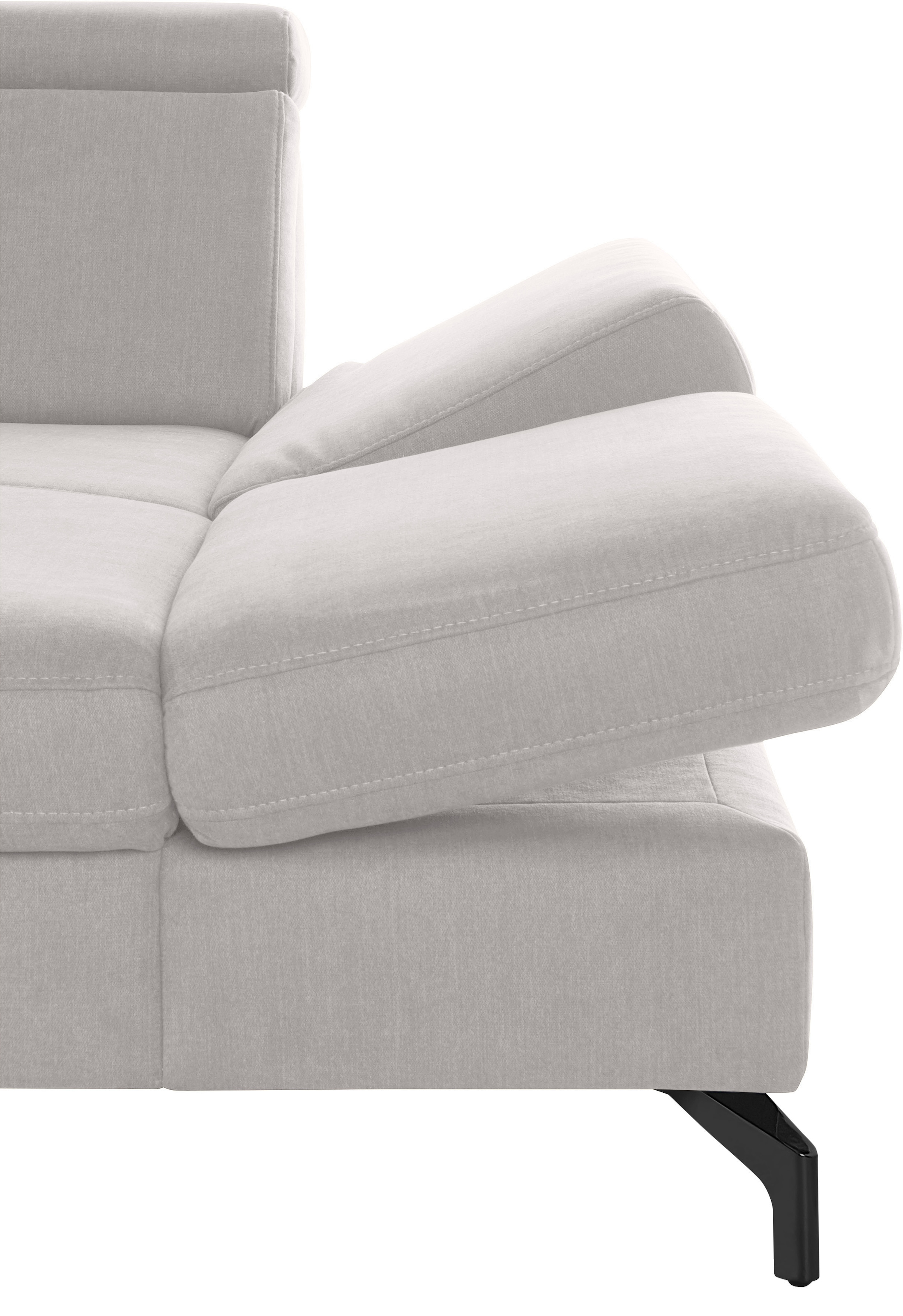 sit&more Wohnlandschaft »Brisbane U-Form«, Fußhöhe 12 cm, inklusive Sitztiefen-, Armteil- und Kopfteilverstellung