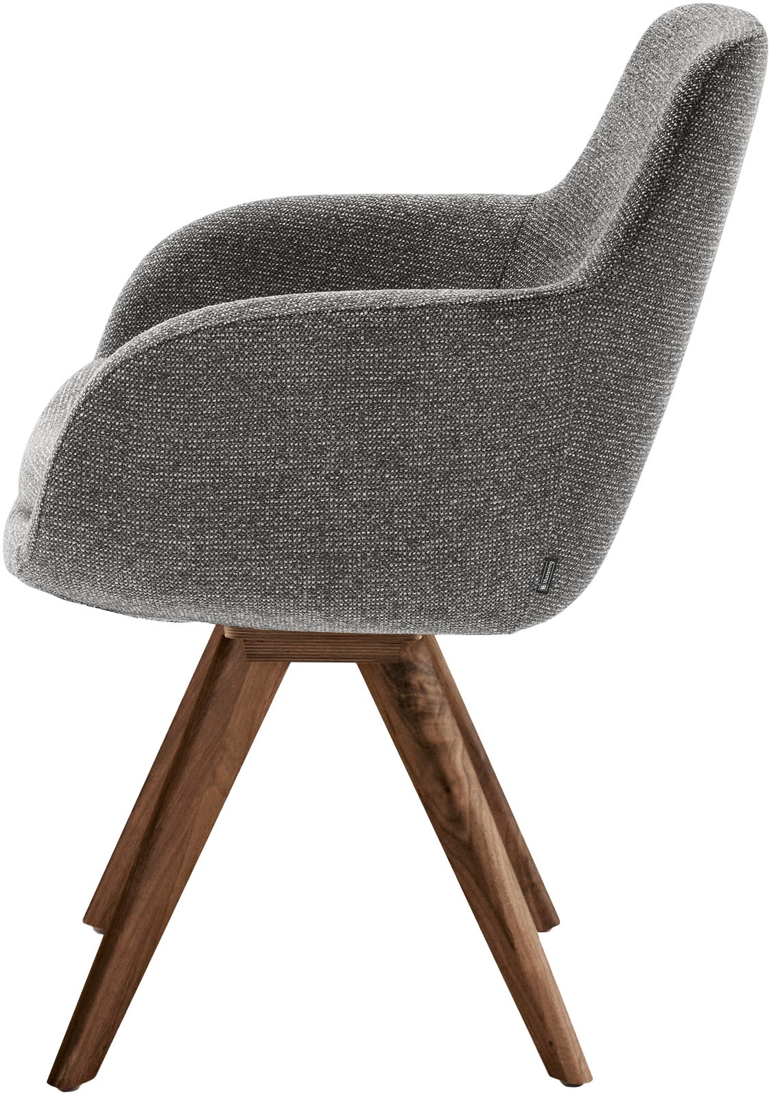 Musterring Esszimmerstuhl »Tavia«, (Set), 2 St., Chenille, Stativgestell Wildnussbaum, Drehfunktion optional, diverse Farben