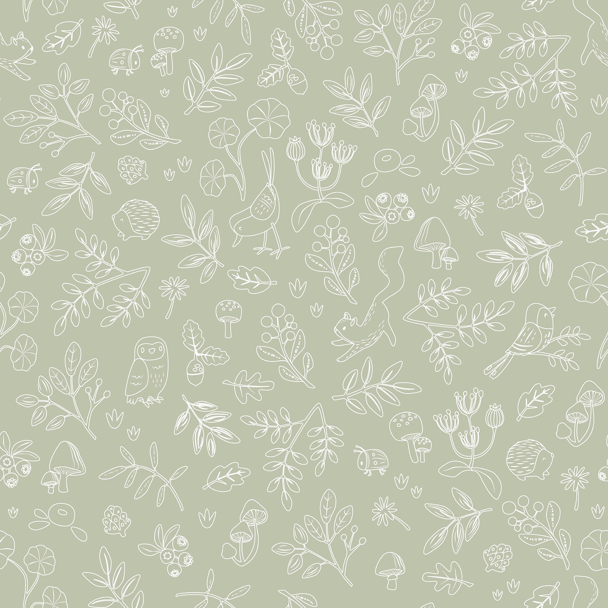 LITTLE DUTCH Vliestapete »Forest Wonders« grafisch glatt Design Tapeten