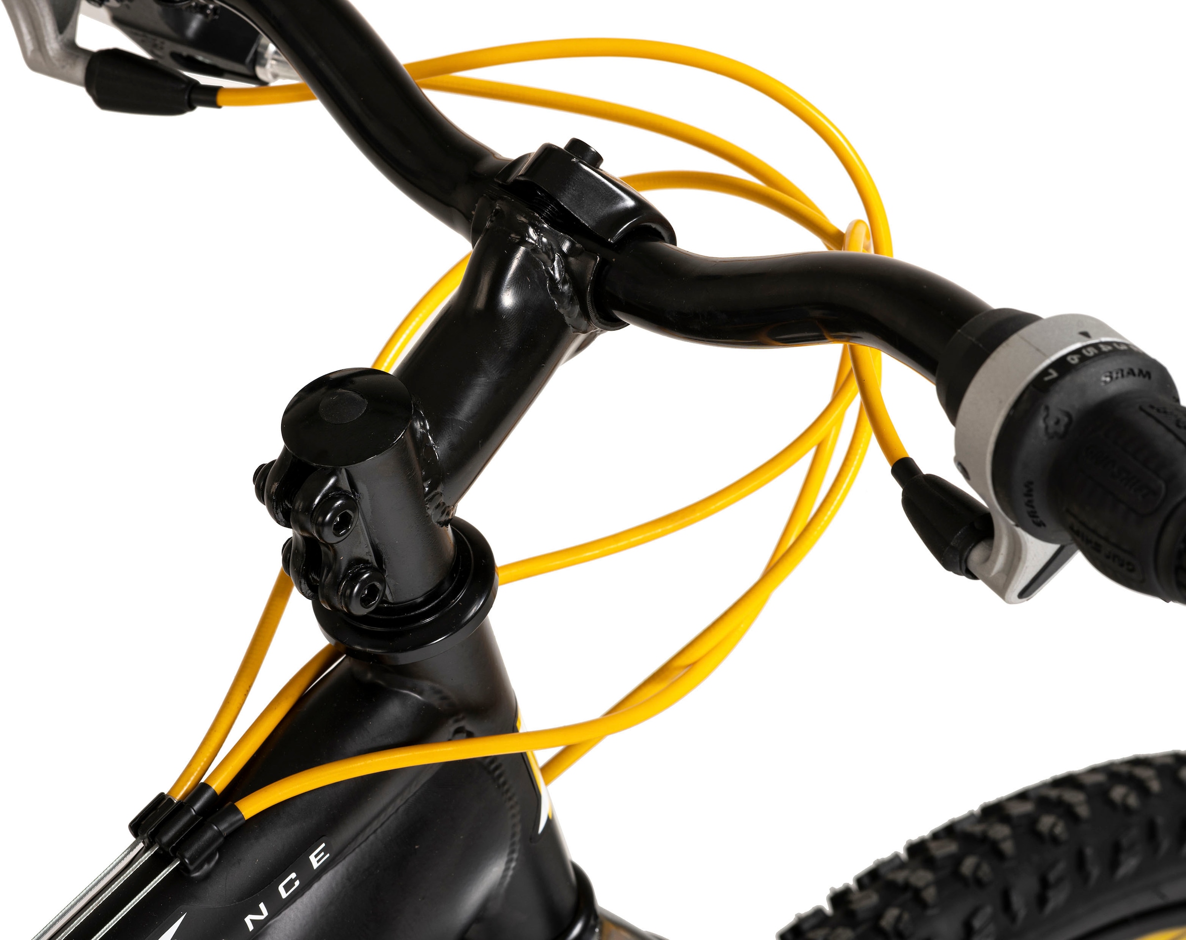 WYLD Mountainbike »Mountainbike Fully 26'' Bliss schwarz-gelb 21 Gänge«, 21 Gang, Kettenschaltung
