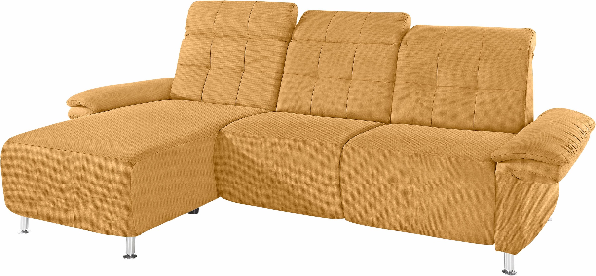 Places of Style Ecksofa »Manhattan L-Form«, 2 Sitze mit elektrischer Relaxfunktion, verstellbare Armlehnen